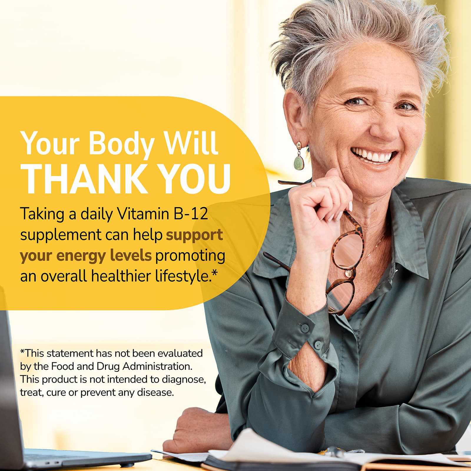 21st Century Vitamin B-12 – Cherry – 2 500 µg – 110 comprimés — étiquette 5