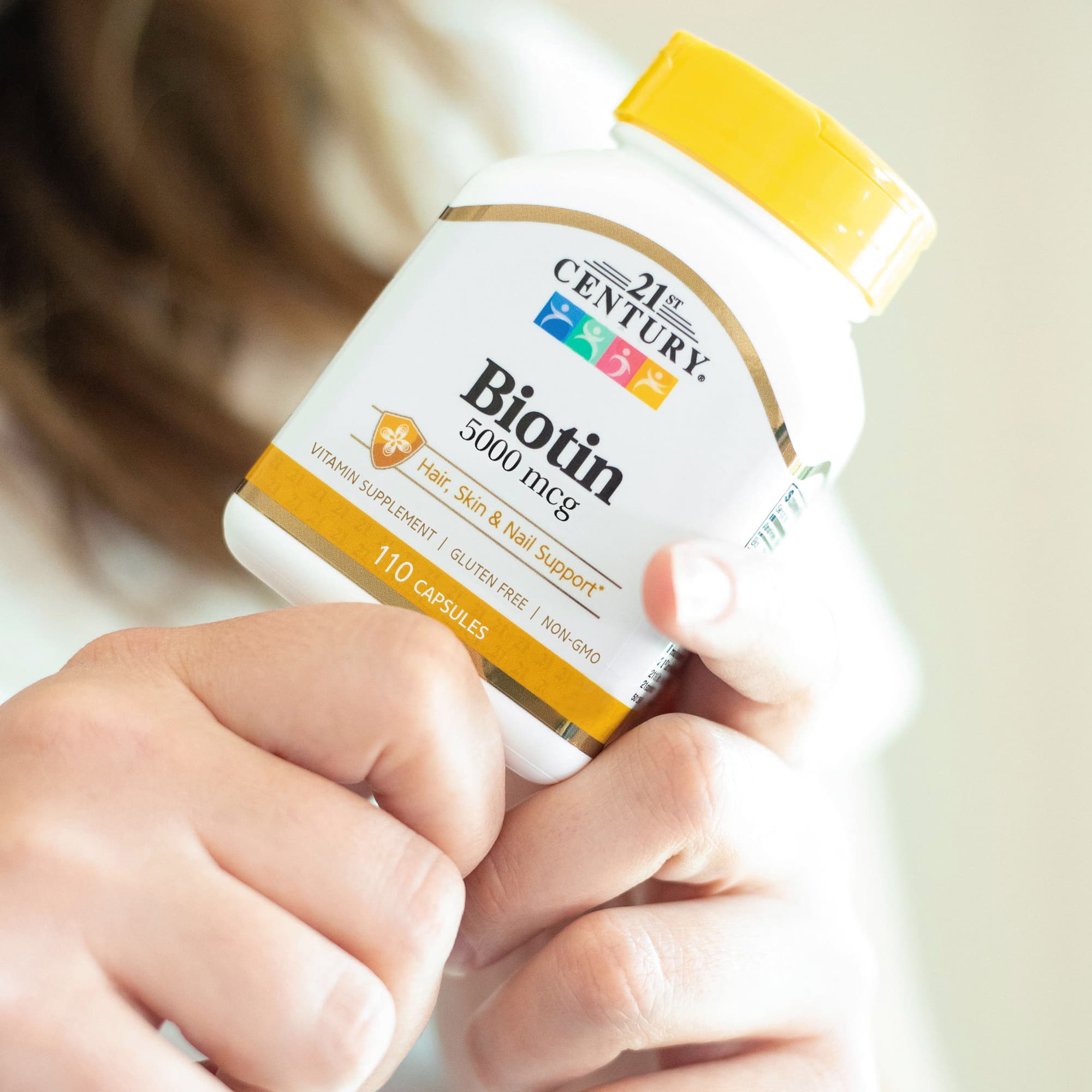 21st Century Biotin – 110 gélules — étiquette 1