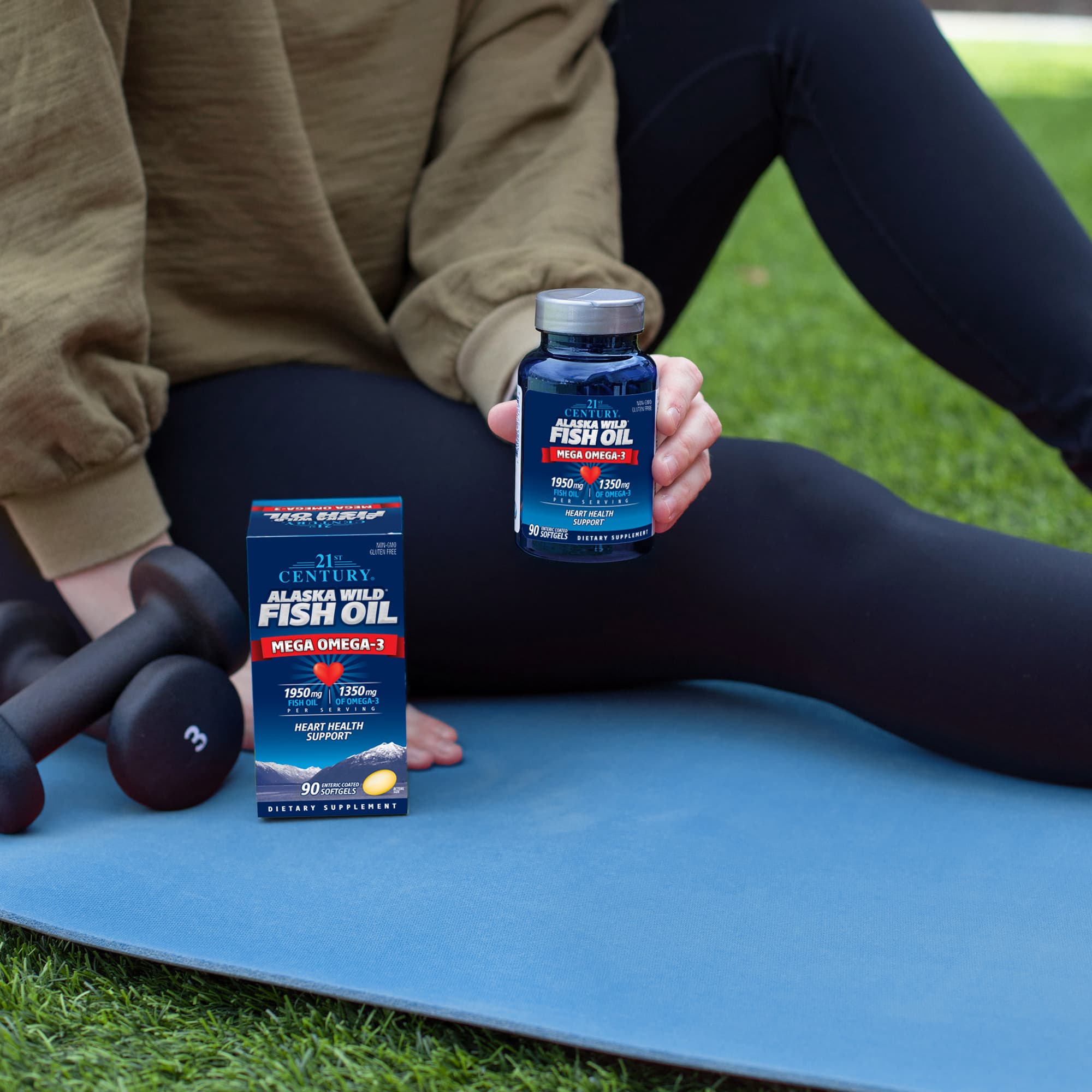 21st Century Alaska Wild Fish Oil, Mega Omega 3, 90 Enteric Coated Softgels — étiquette 2
