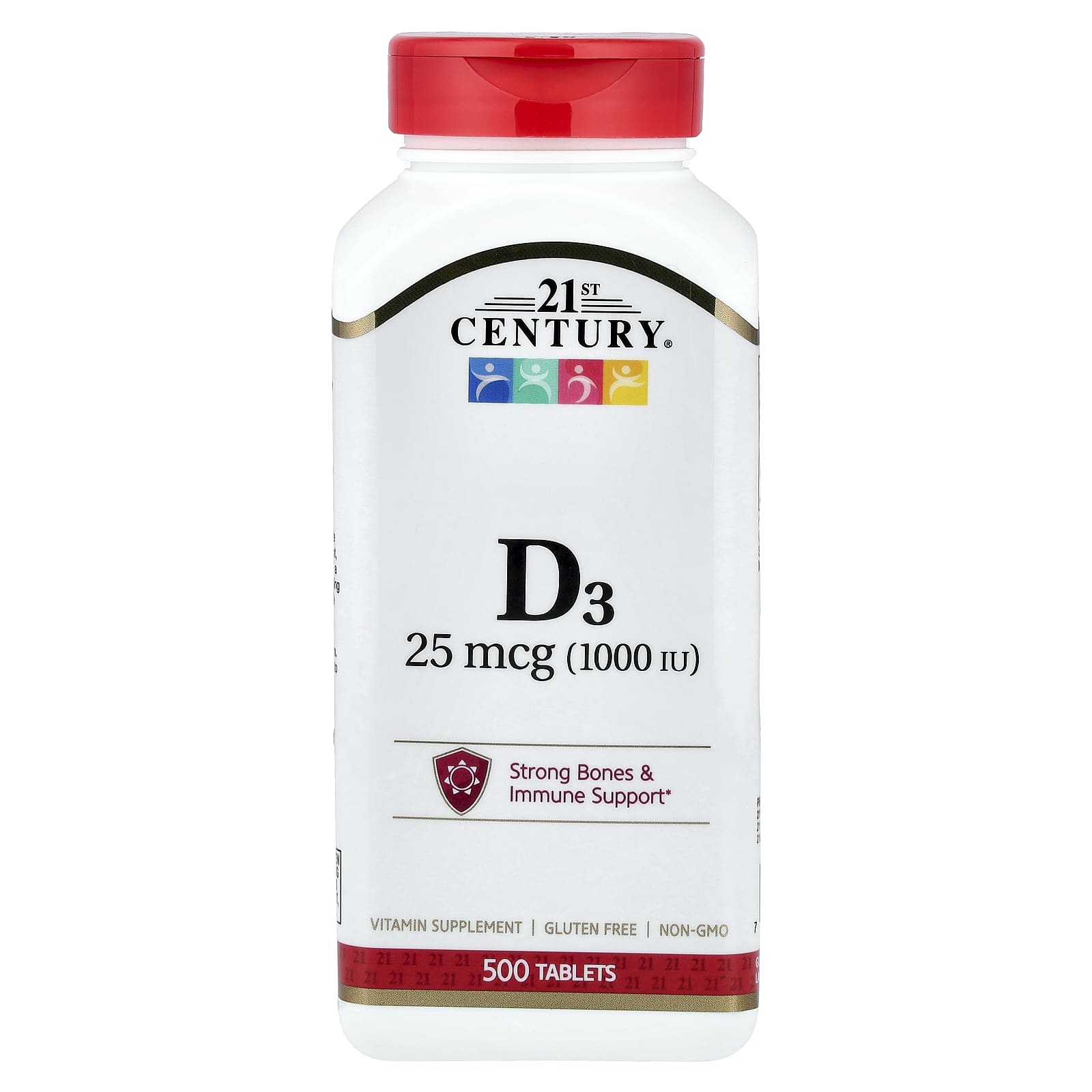 21st Century Vitamin D3 – 500 comprimés — Tunisie