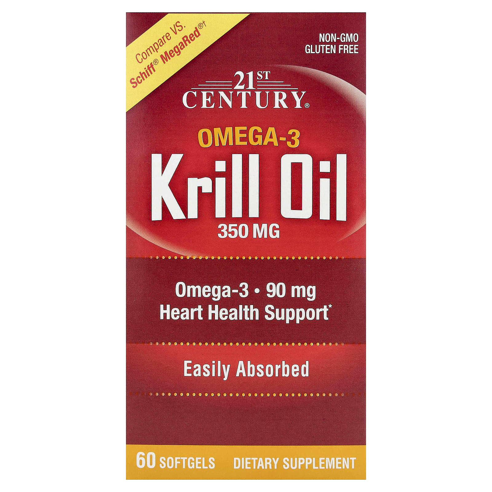 21st Century Krill Oil – 60 capsules molles — Tunisie
