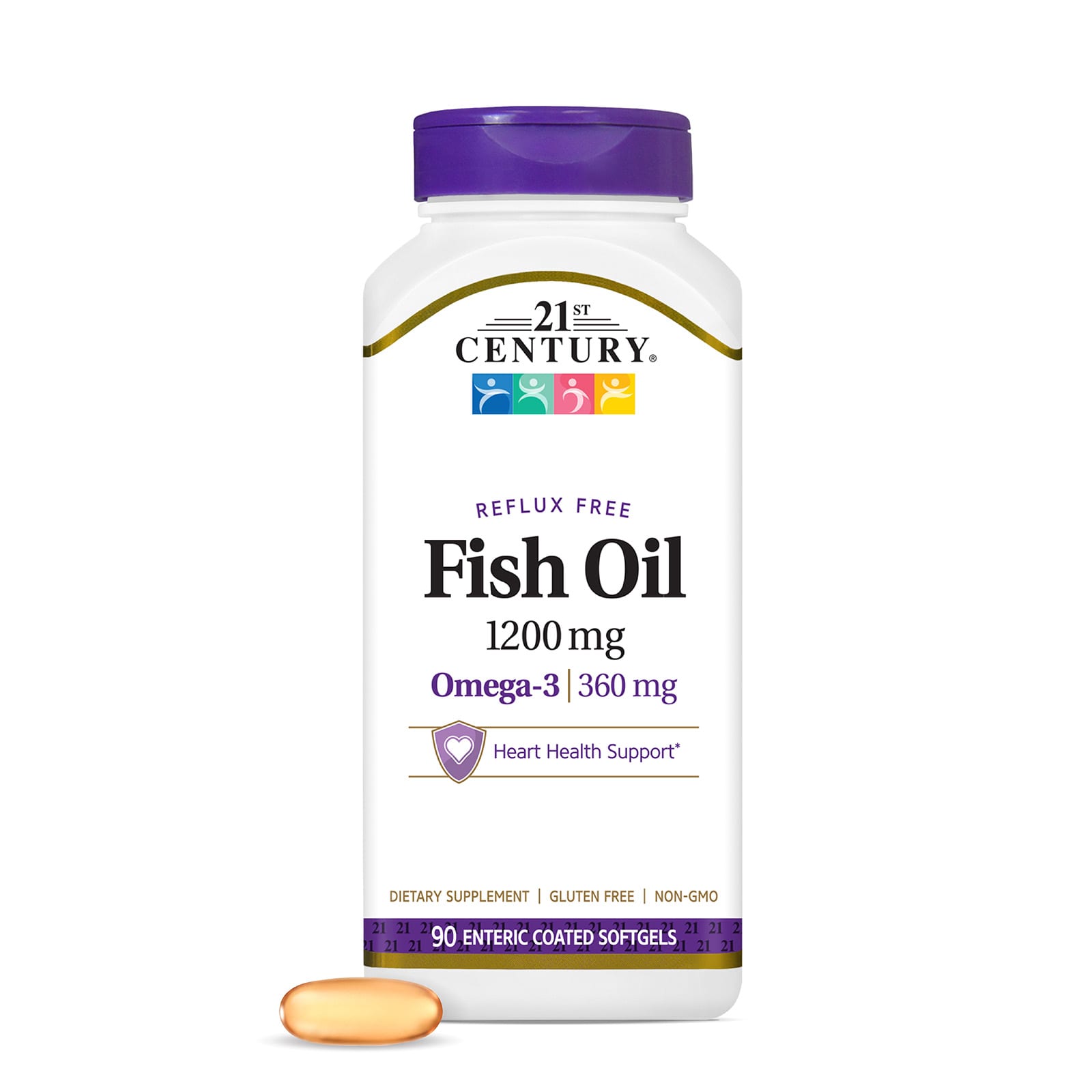 21st Century Fish Oil – 1200 mg — étiquette 1