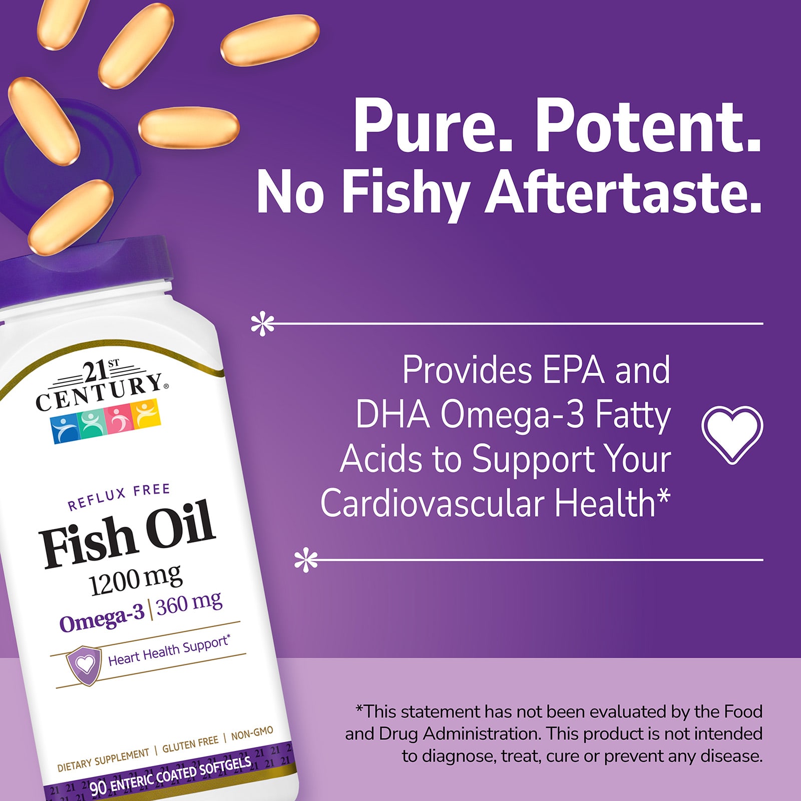21st Century Fish Oil – 1200 mg — étiquette 2