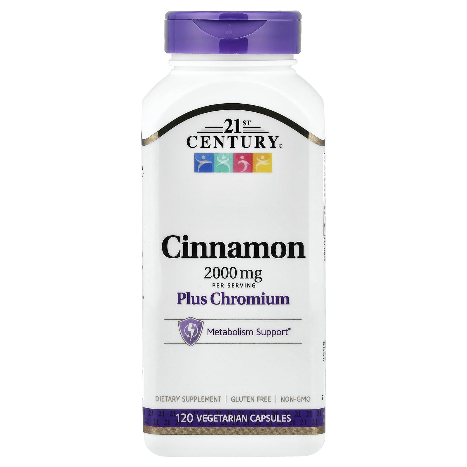 21st Century Cinnamon plus Chromium – Cinnamon plus Chromium – 120 gélules végétales — Tunisie