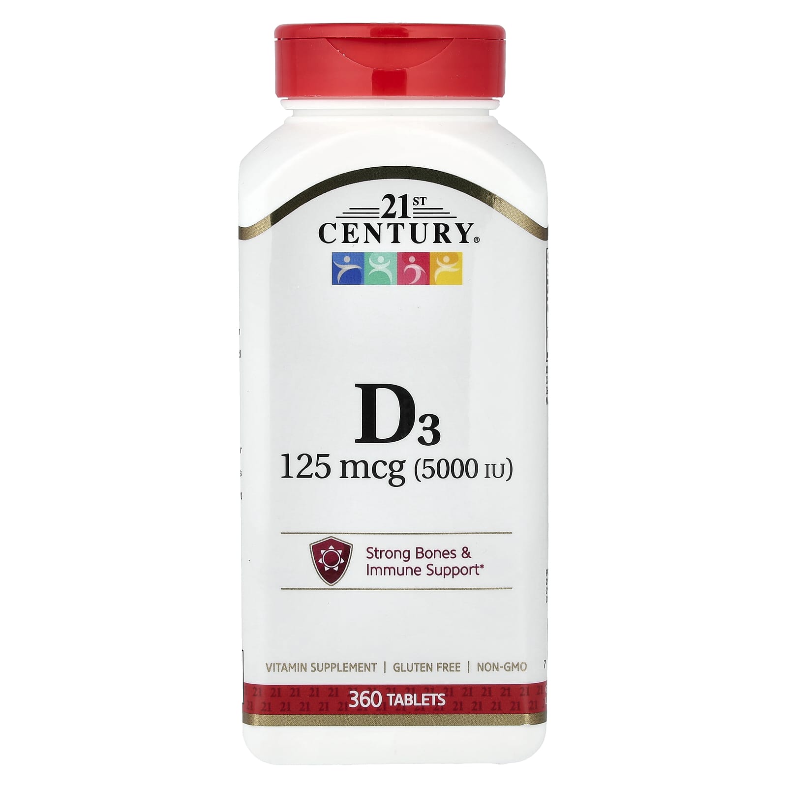 21st Century Vitamin D3 – 360 comprimés — Tunisie
