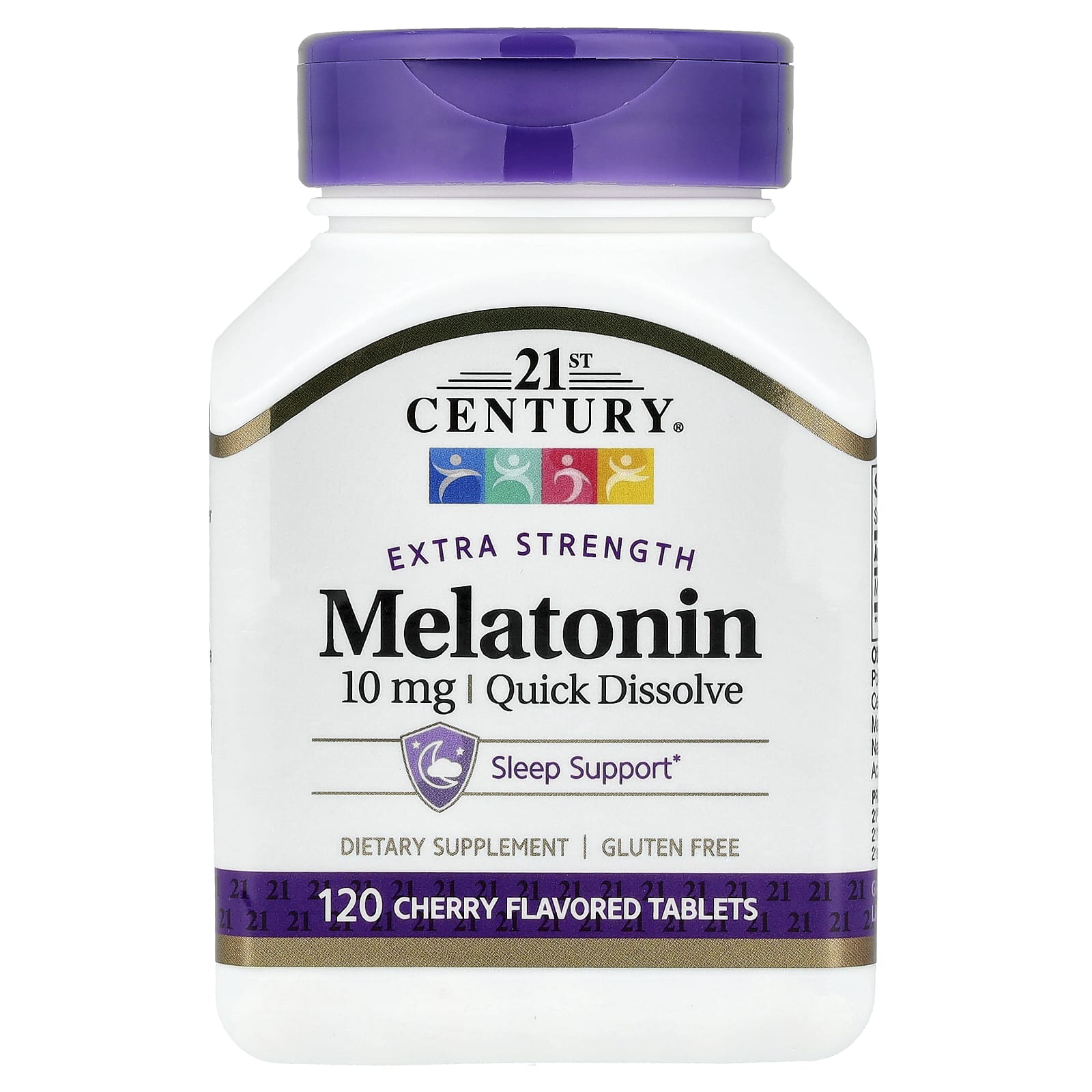 21st Century Melatonin, Quick Dissolve – Cherry – 120 comprimés — Tunisie