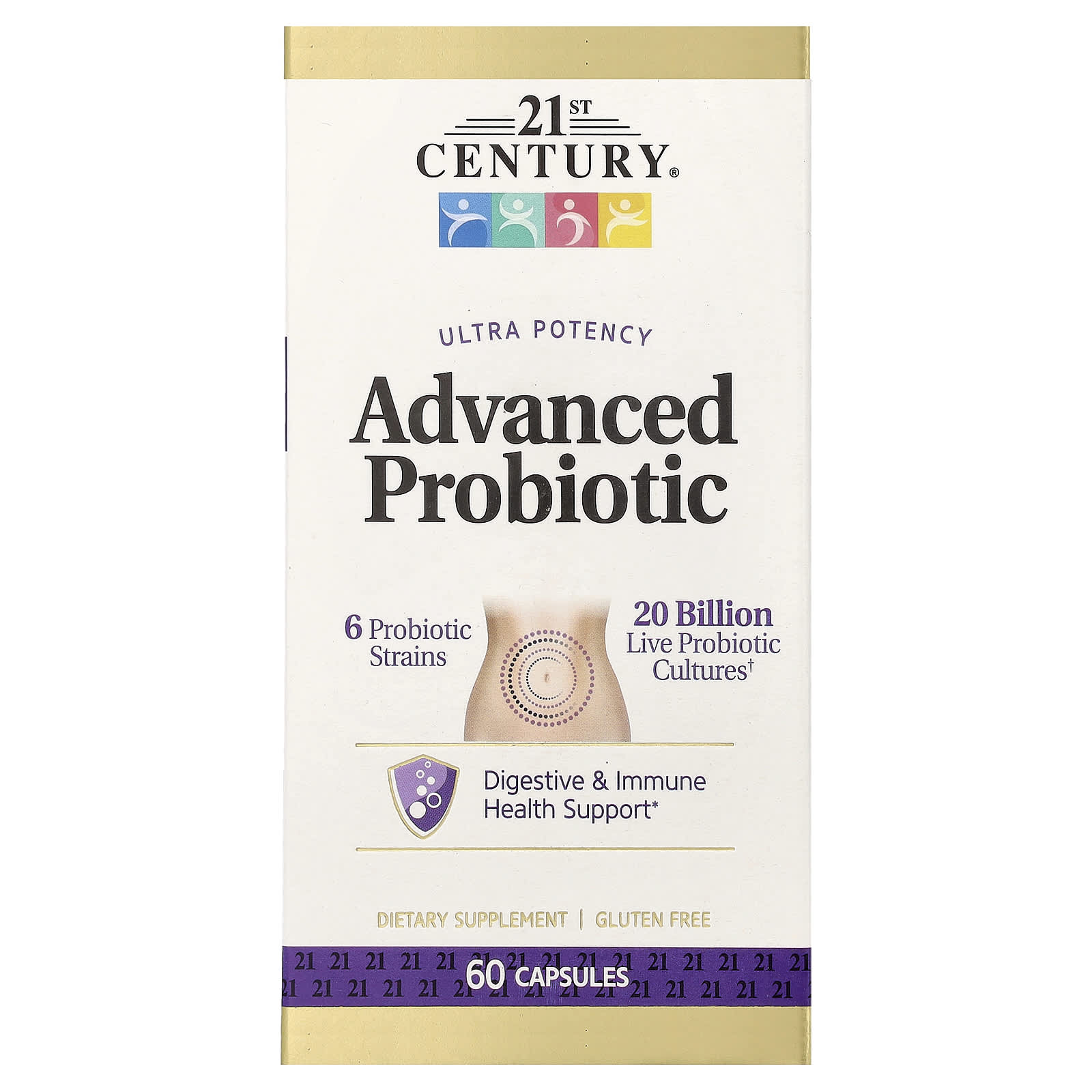 21st Century Ultra Potency Advanced Probiotic – 60 gélules — Tunisie