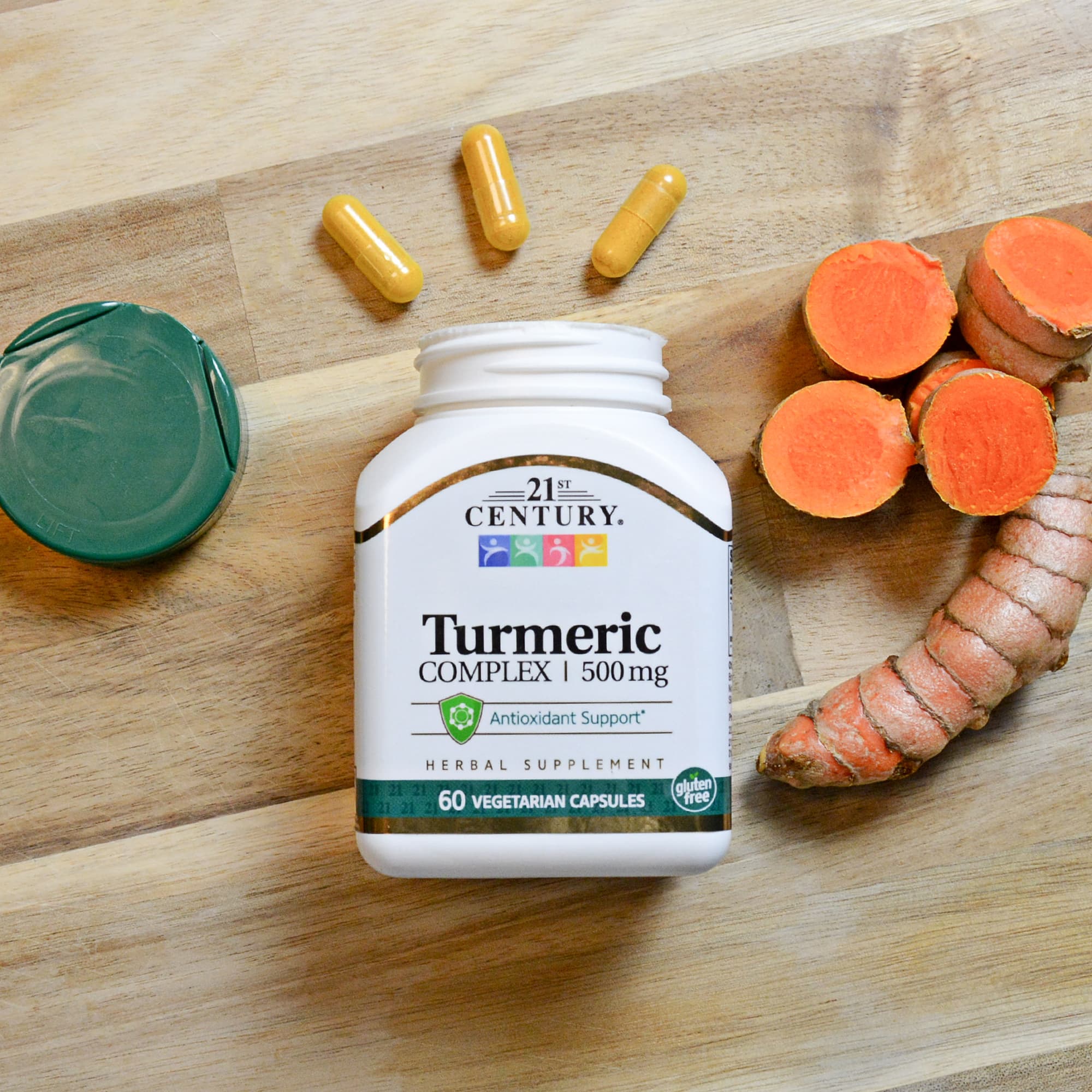 21st Century Turmeric Complex – 60 gélules végétales — étiquette 1