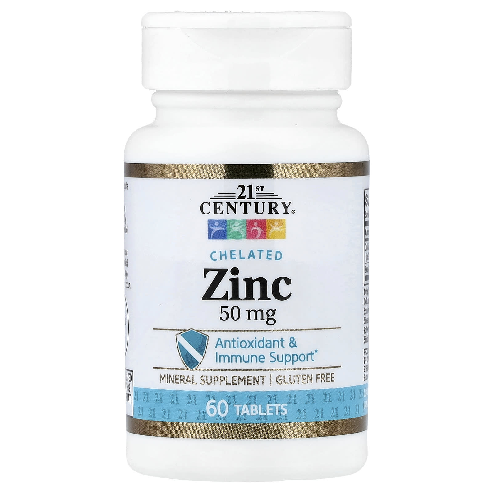 21st Century Chelated Zinc – 60 comprimés — Tunisie
