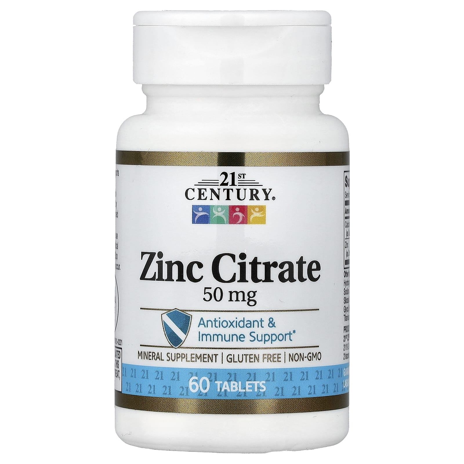 21st Century Zinc Citrate – 60 comprimés — Tunisie