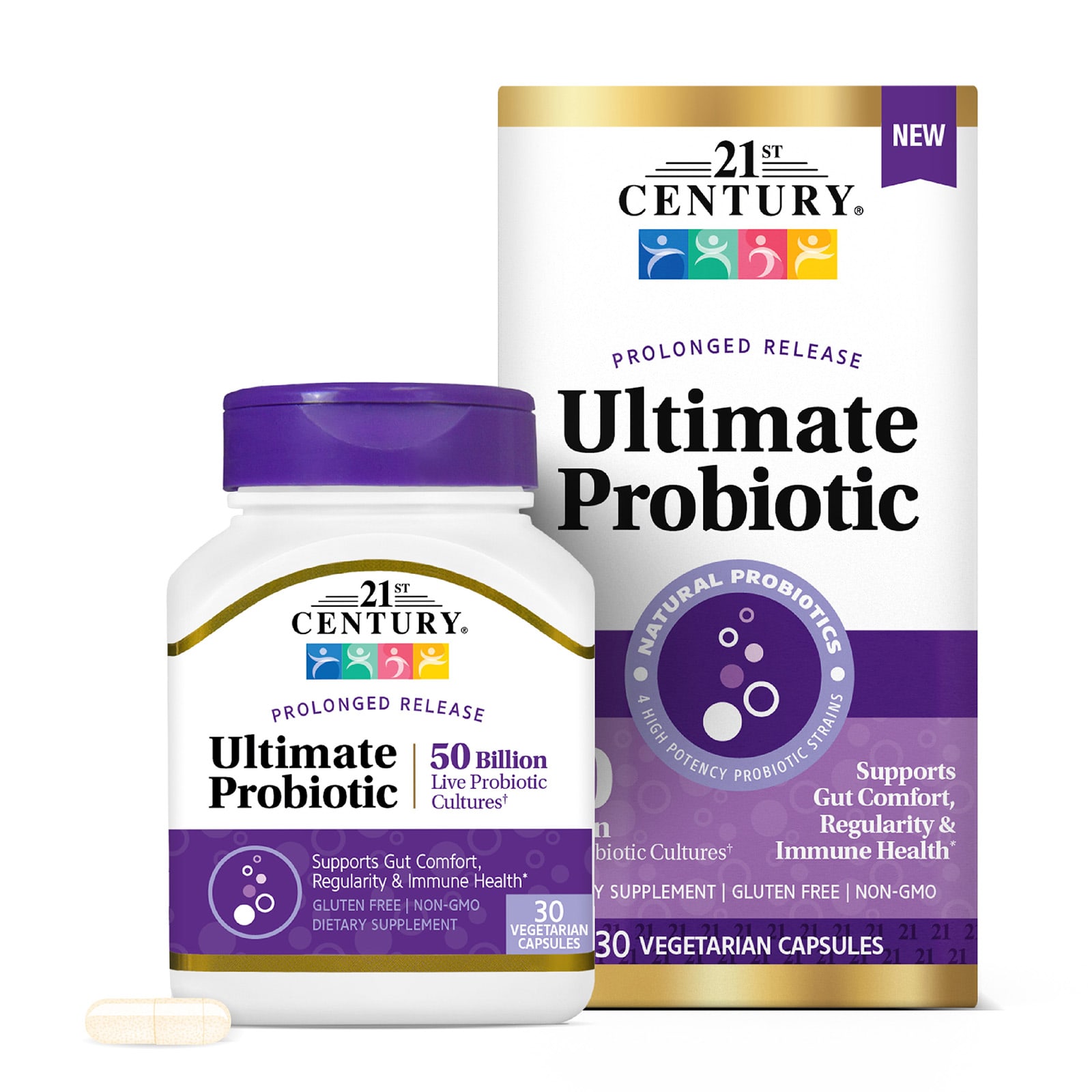 21st Century Ultimate Probiotic – 30 gélules végétales — étiquette 2