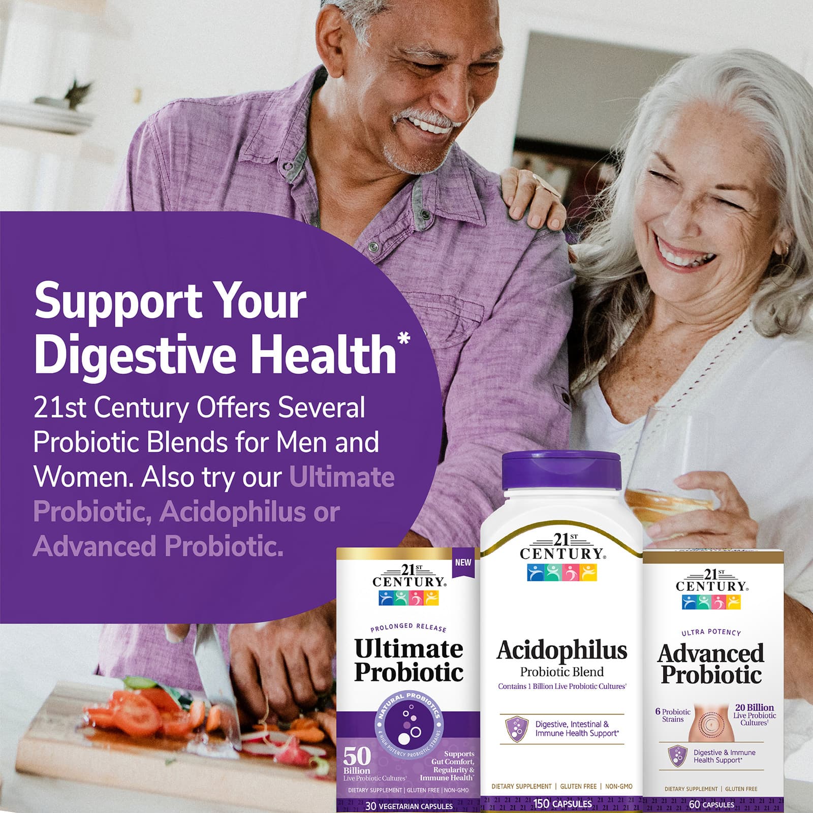 21st Century Ultimate Probiotic – 30 gélules végétales — étiquette 9