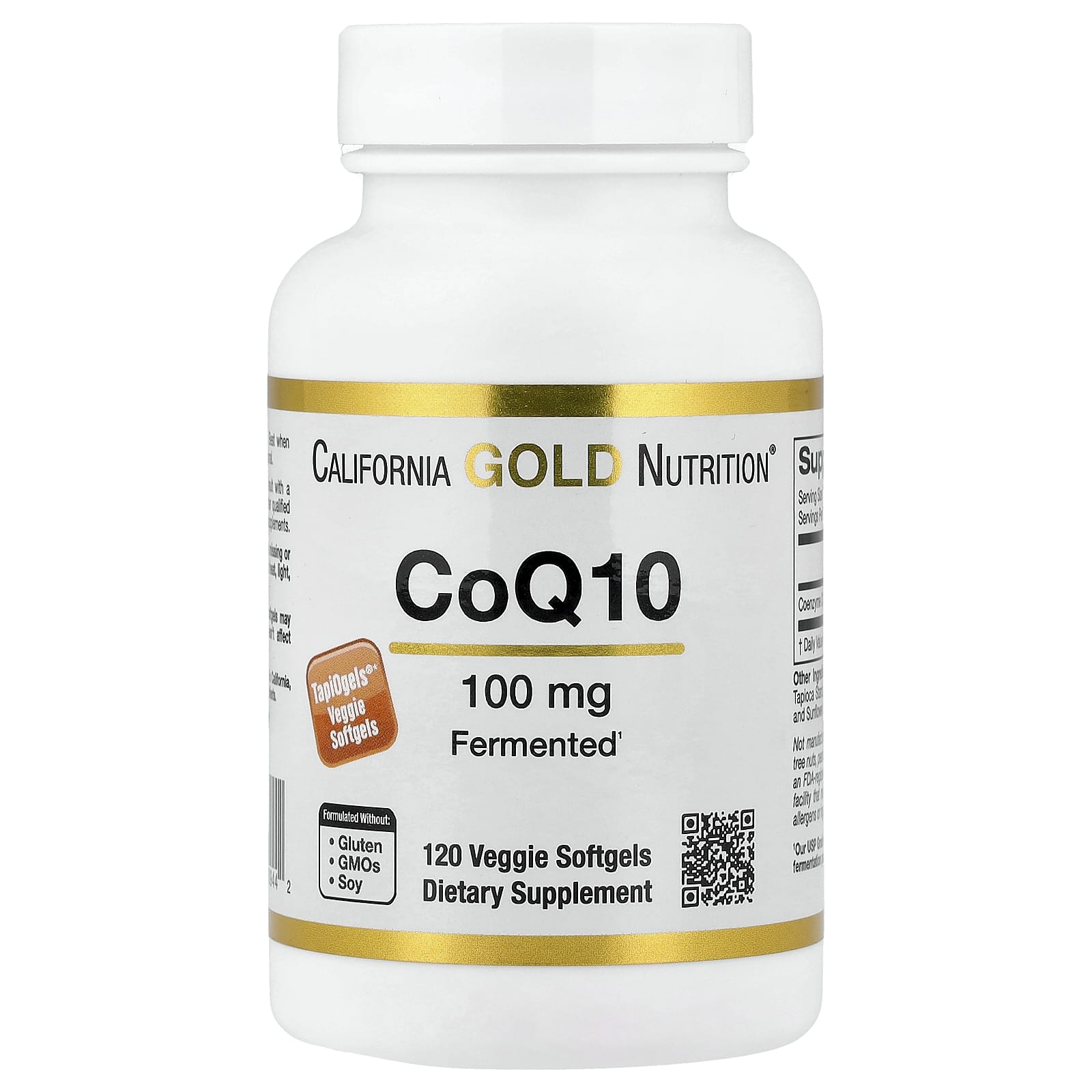 California Gold Nutrition CoQ10 – 120 capsules molles – 100 mg — Tunisie