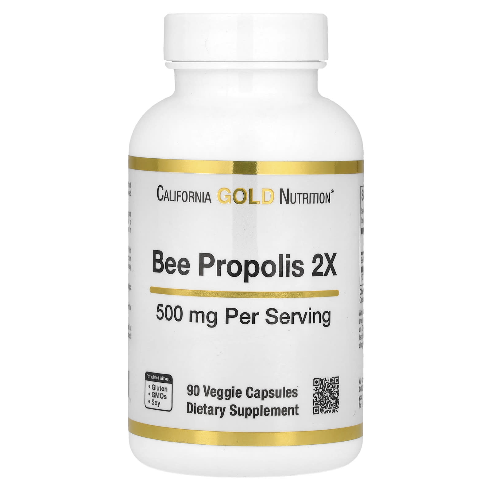 California Gold Nutrition Bee Propolis 2X, Concentrated Extract – 90 gélules végétales — Tunisie