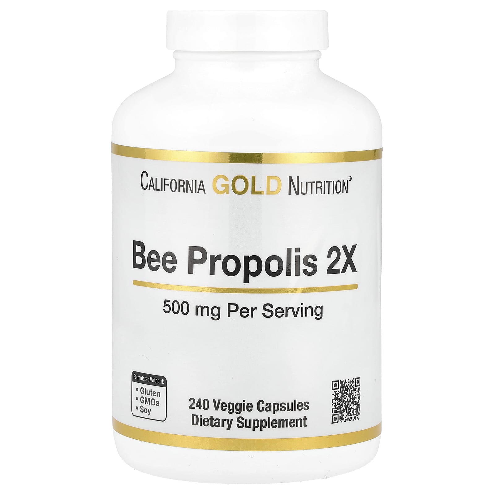 California Gold Nutrition Bee Propolis 2X, Concentrated Extract – 240 gélules végétales — Tunisie