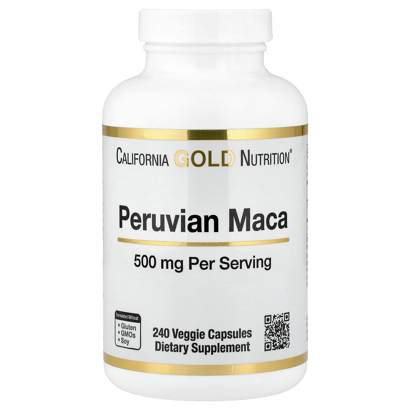 California Gold Nutrition Peruvian Maca – 240 gélules végétales — Tunisie