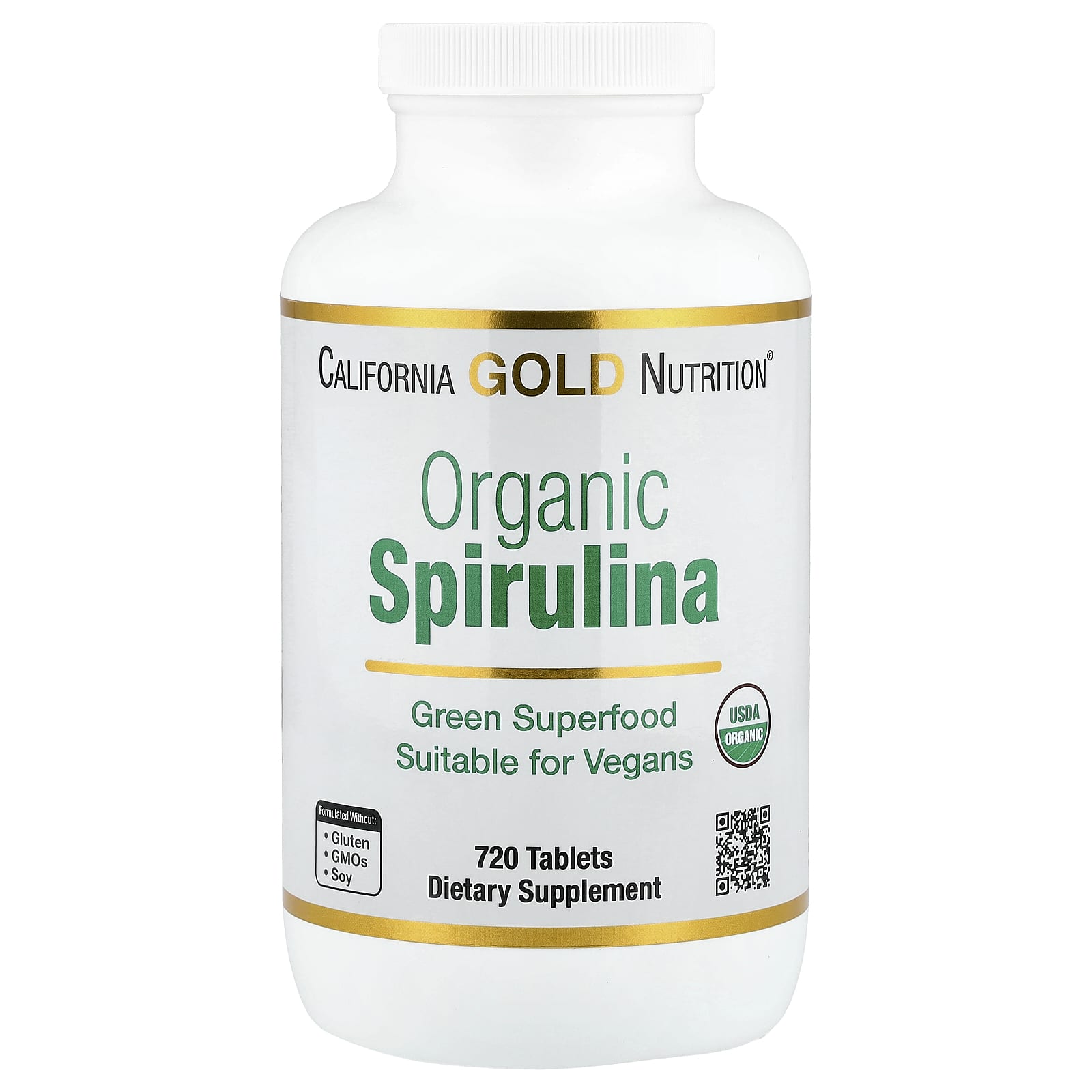 California Gold Nutrition Organic Spirulina – 720 comprimés — Tunisie
