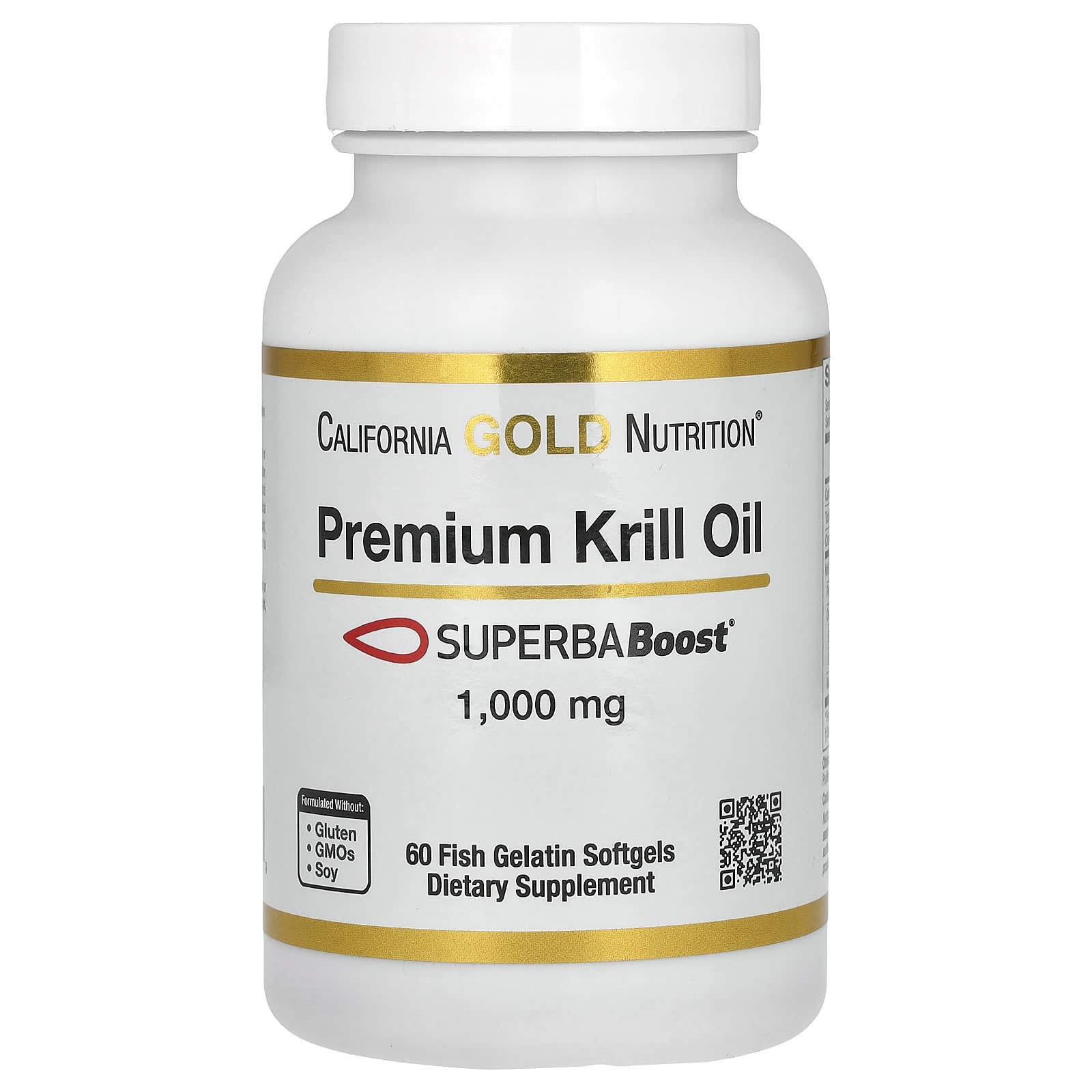 California Gold Nutrition Premium Krill Oil with SUPERBABoost – 1000 mg — Tunisie