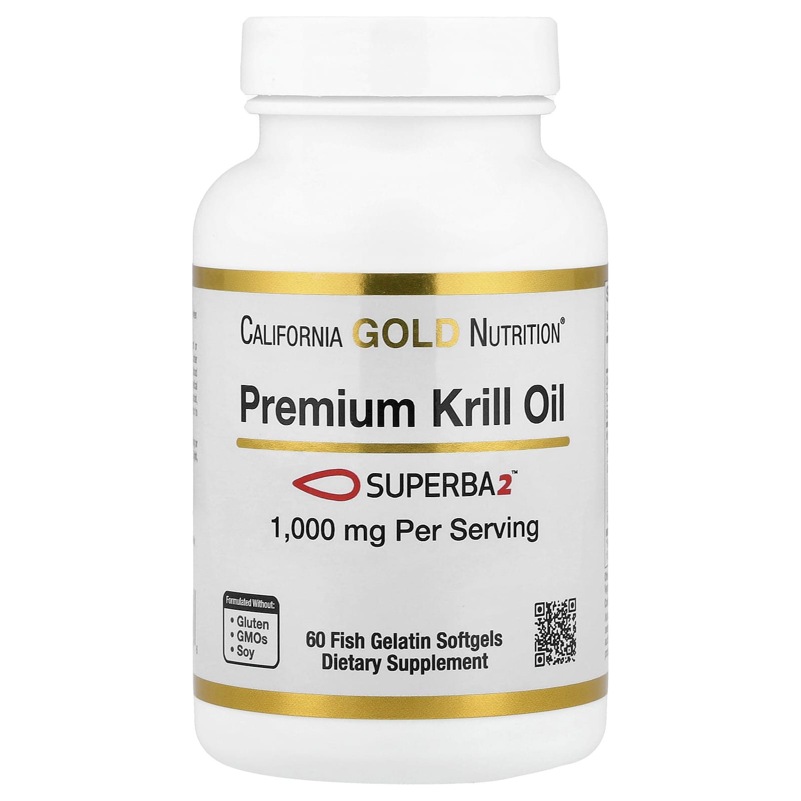 California Gold Nutrition Premium Krill Oil with Superba2 – 60 capsules molles — Tunisie