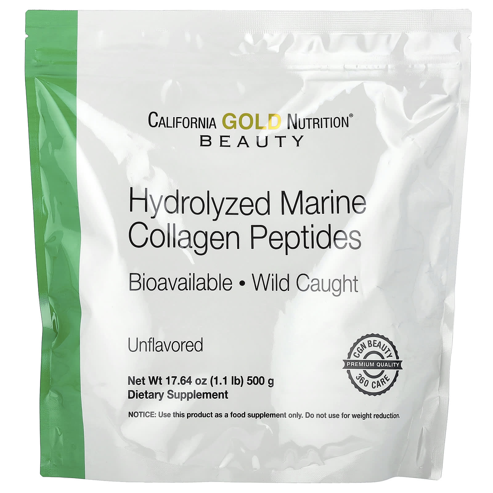 California Gold Nutrition Hydrolyzed Marine Collagen Peptides – Sans arôme – 500 g — Tunisie
