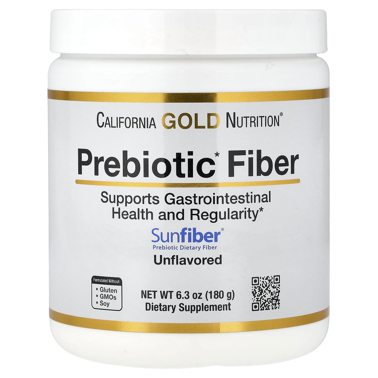 California Gold Nutrition Prebiotic Fiber – 180 g — Tunisie