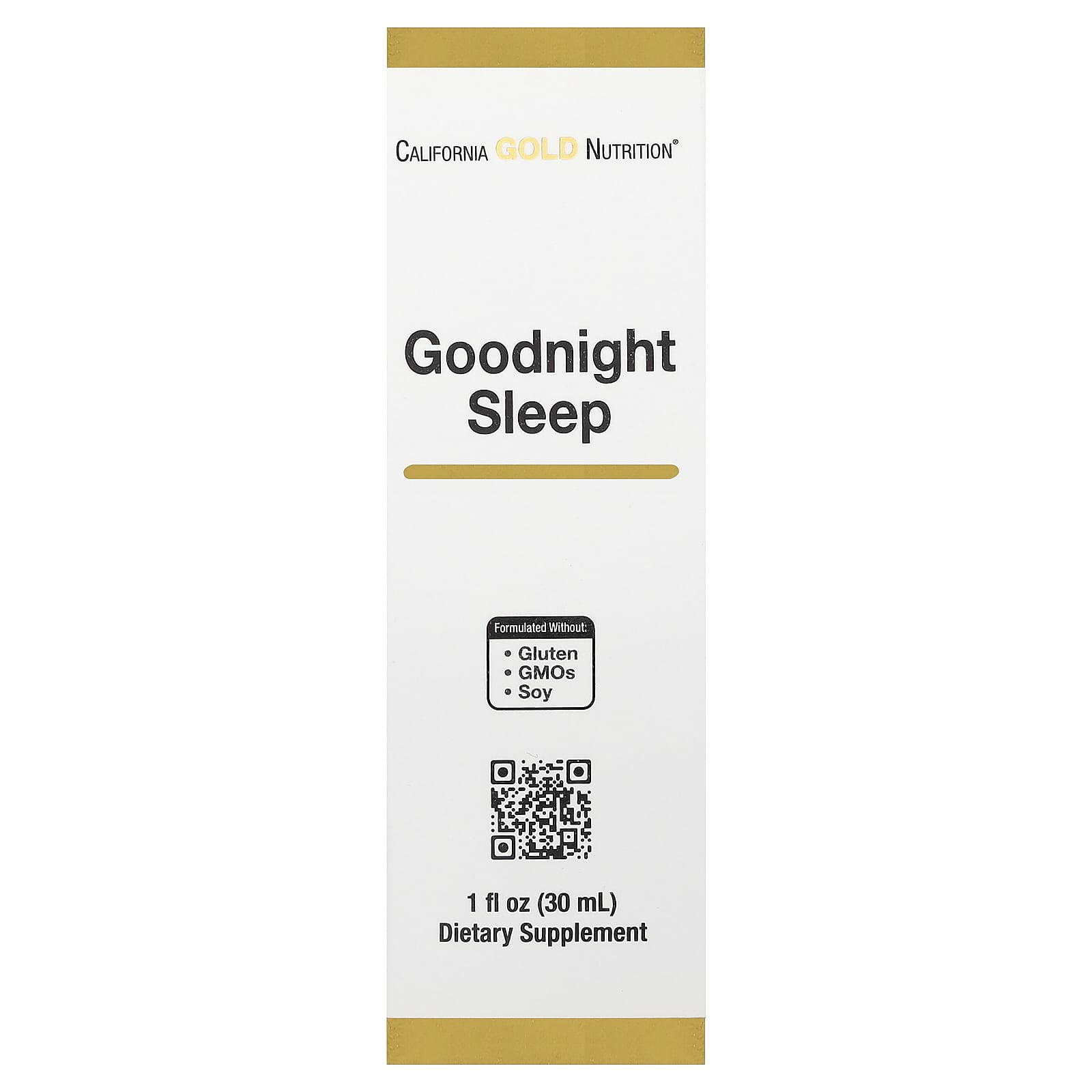 California Gold Nutrition Goodnight Sleep with Fresh Milky Oat Seed, St. John's Wort, Skullcap, and Passion Flower Herbs – 30 ml — Tunisie