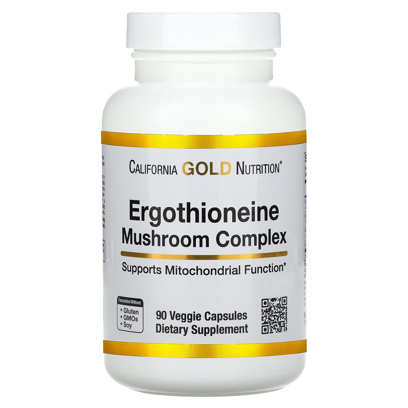California Gold Nutrition Ergothioneine Mushroom Complex with Organic Maitake, Organic Oyster, Organic Lion's Mane Mushroom Extracts and L-Ergothioneine – 90 gélules végétales — Tunisie