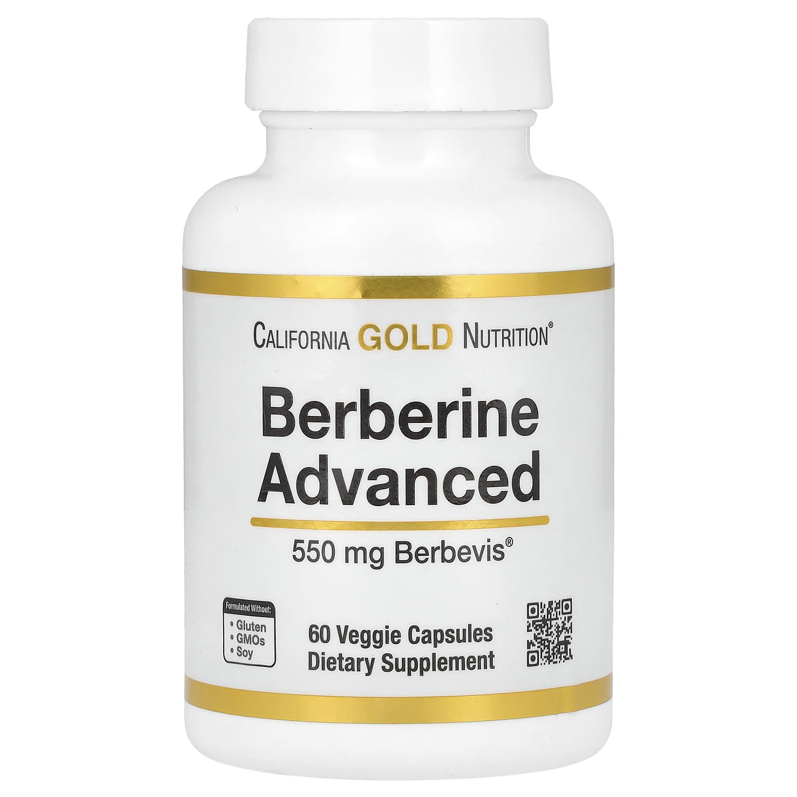 California Gold Nutrition Berberine Advanced, Berbevis Phytosome – 60 gélules végétales — Tunisie