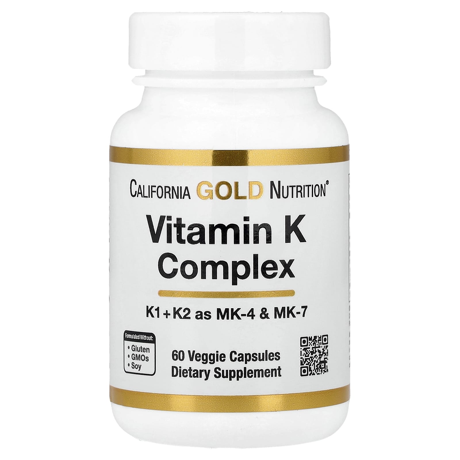 California Gold Nutrition Vitamin K Complex – 60 gélules végétales — Tunisie