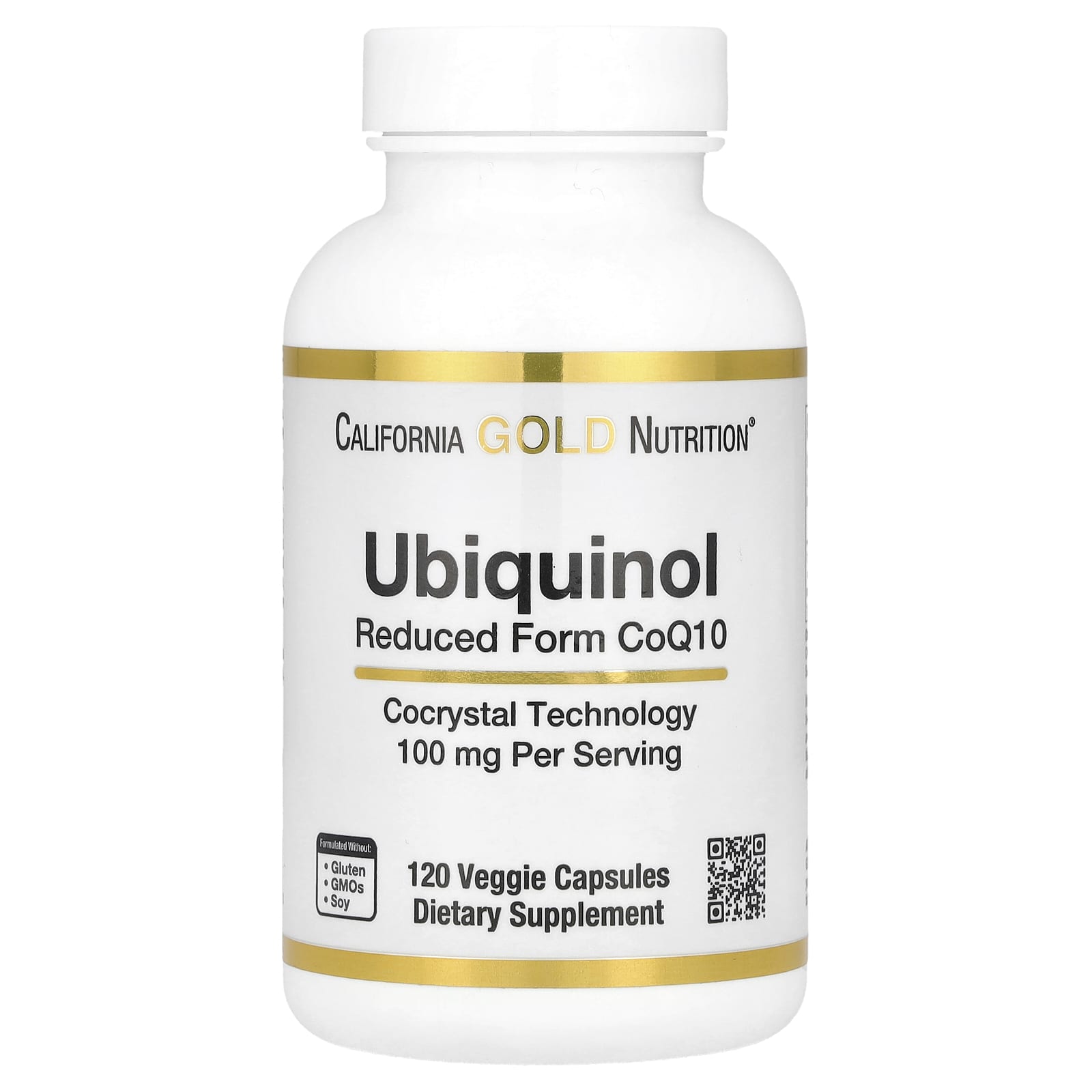 California Gold Nutrition Ubiquinol Reduced Form CoQ10 – 120 gélules végétales — Tunisie