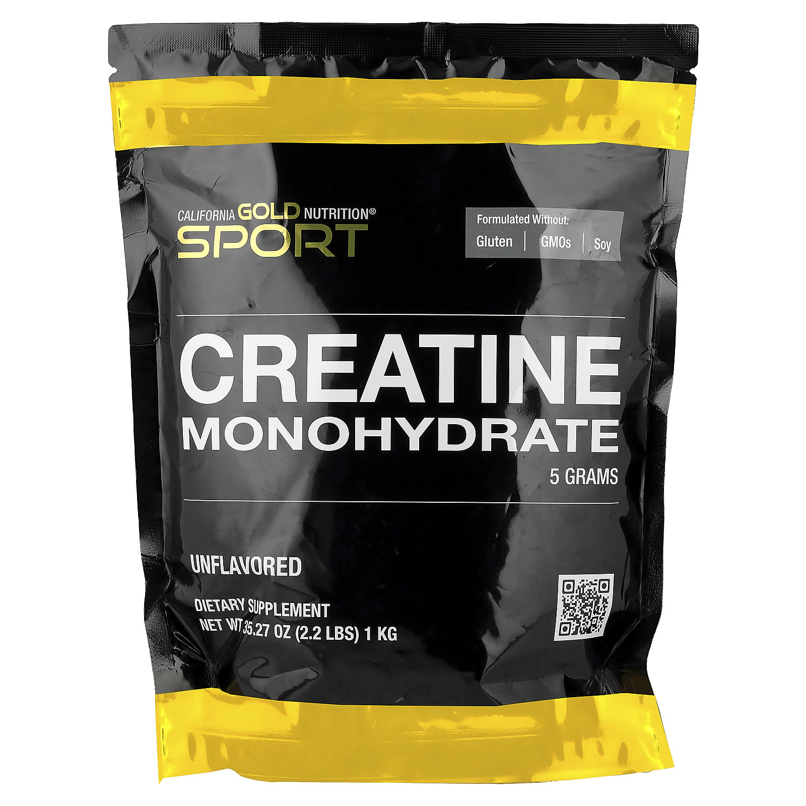 California Gold Nutrition Sport, Pure Creatine Monohydrate – Sans arôme – 1 kg — Tunisie