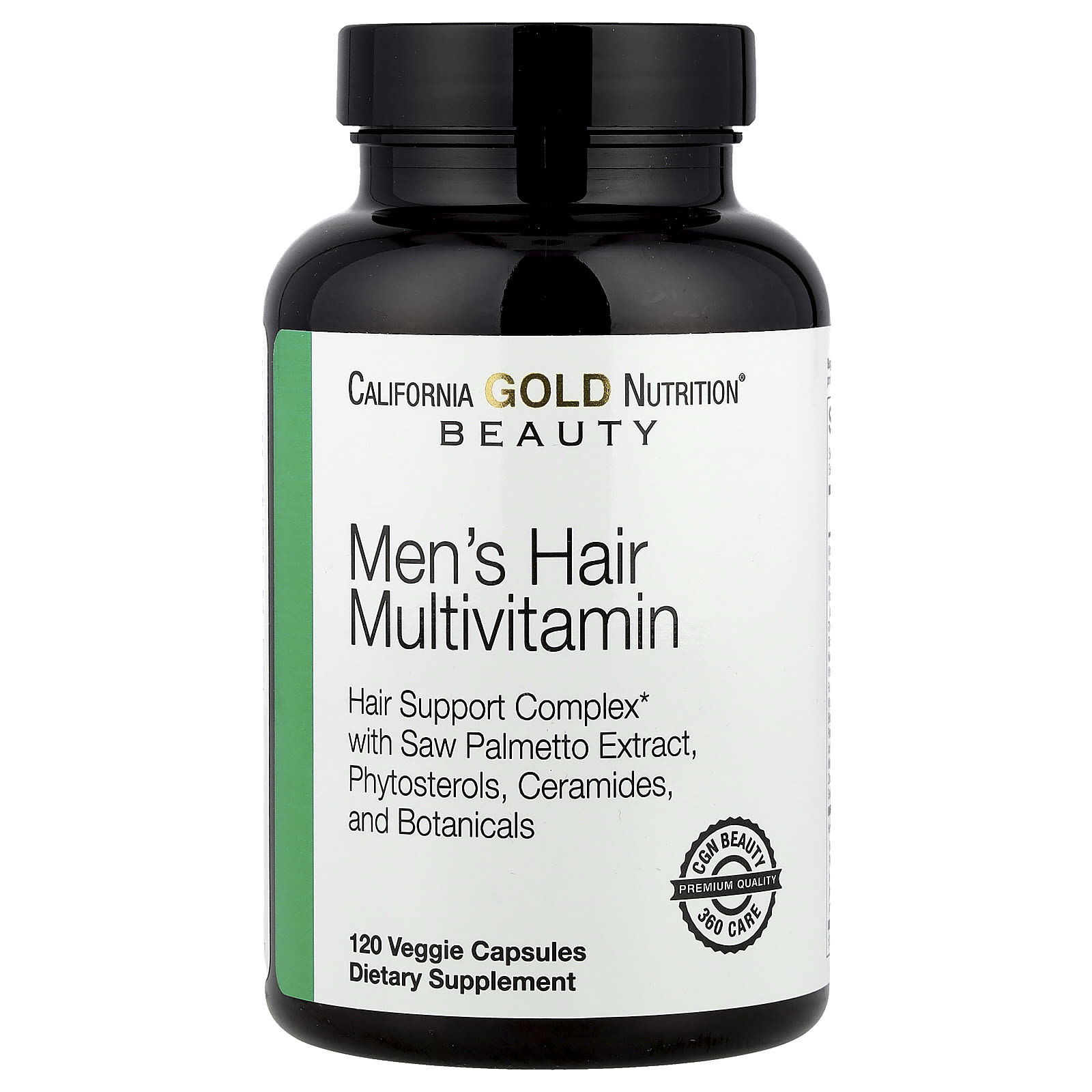 California Gold Nutrition Beauty, Men's Hair Multivitamin – 120 gélules végétales — Tunisie