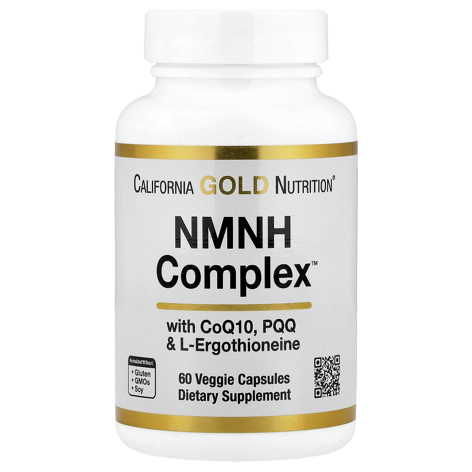 California Gold Nutrition NMNH Complex, PQQ & L-Ergothioneine – 60 gélules végétales — Tunisie