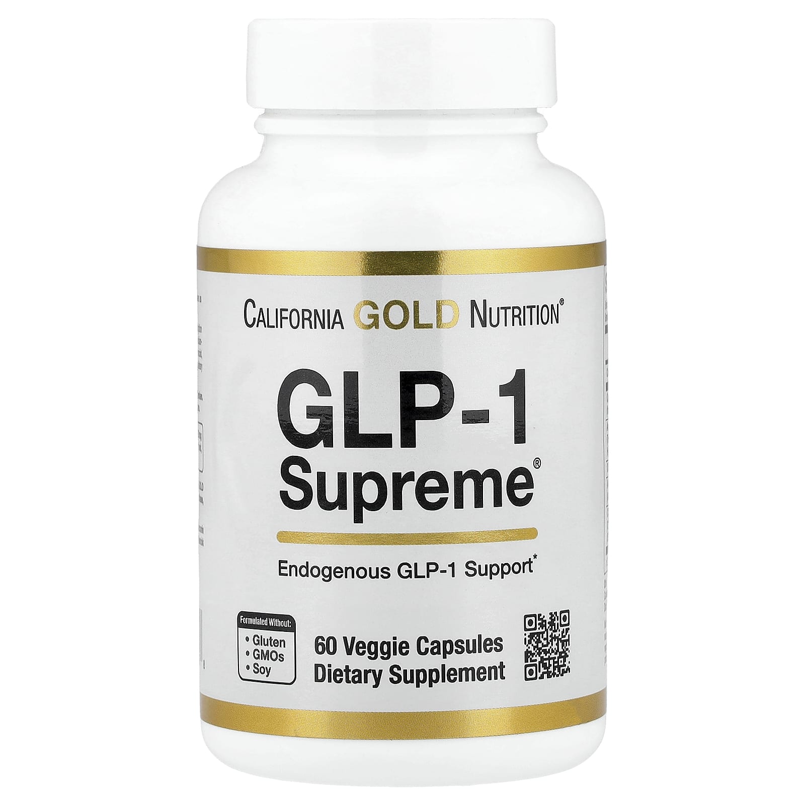 California Gold Nutrition GLP-1 Supreme, with Akkermansia, Berberine, Quercetin & Curcumin – 60 gélules végétales — Tunisie