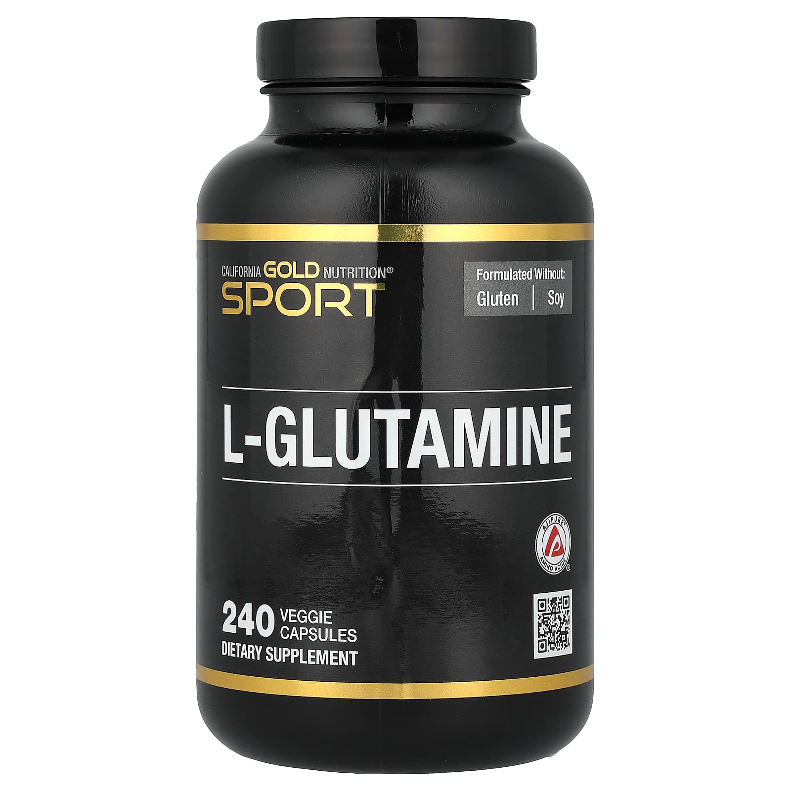 California Gold Nutrition Sport, L-Glutamine, AjiPure – 240 gélules végétales — Tunisie