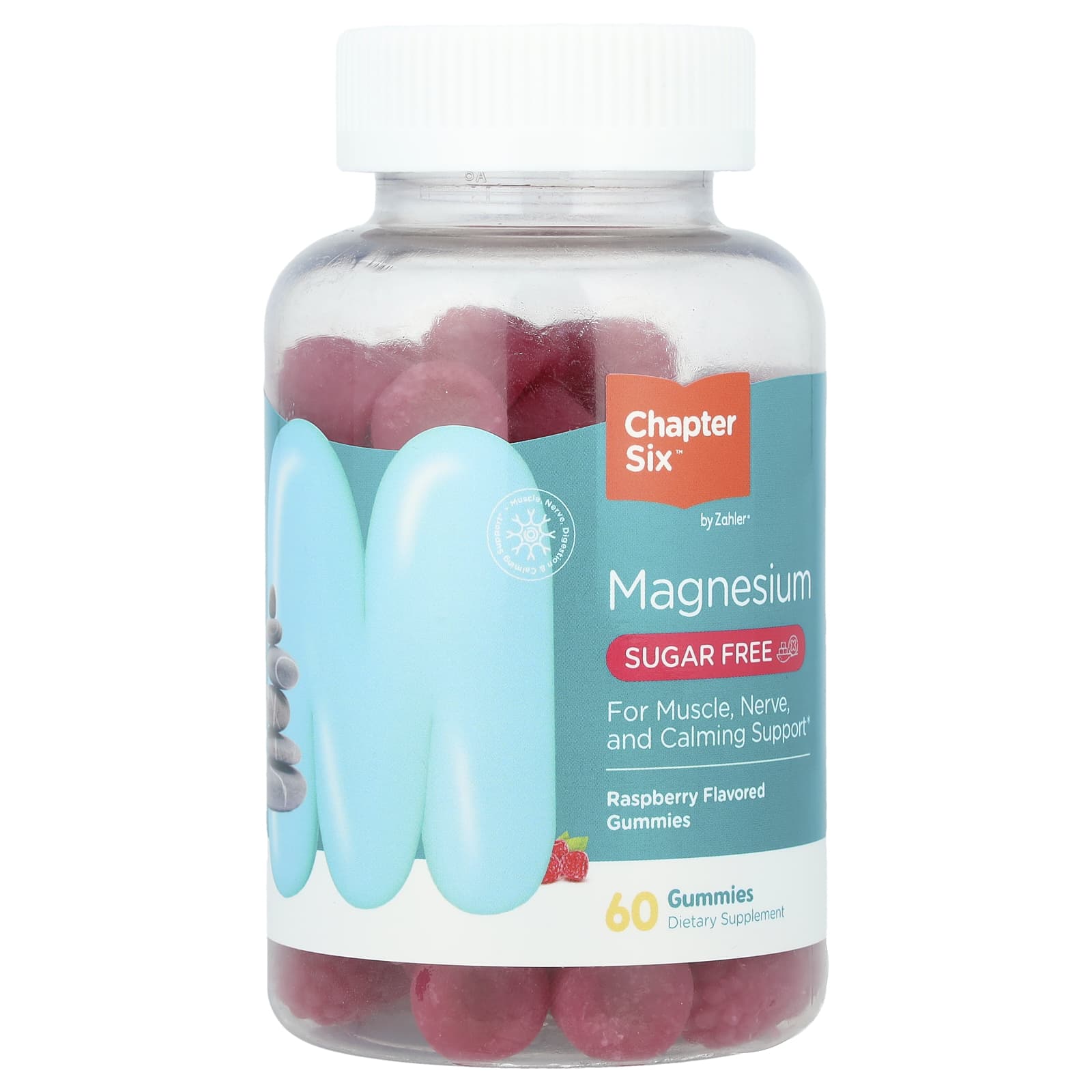 Zahler Chapter Six, Magnesium Gummies, Sugar Free – Raspberry – 60 gommes — Tunisie