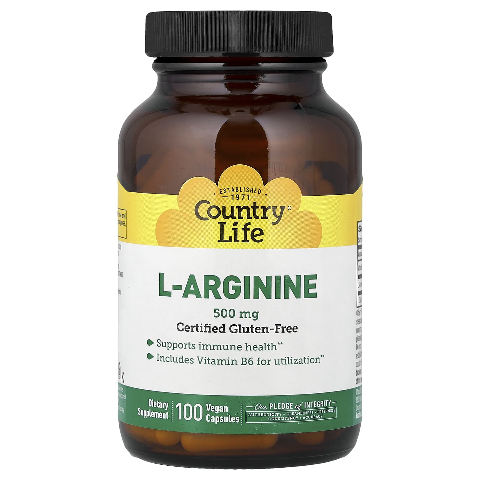 Country Life L-Arginine – 100 gélules véganes — Tunisie