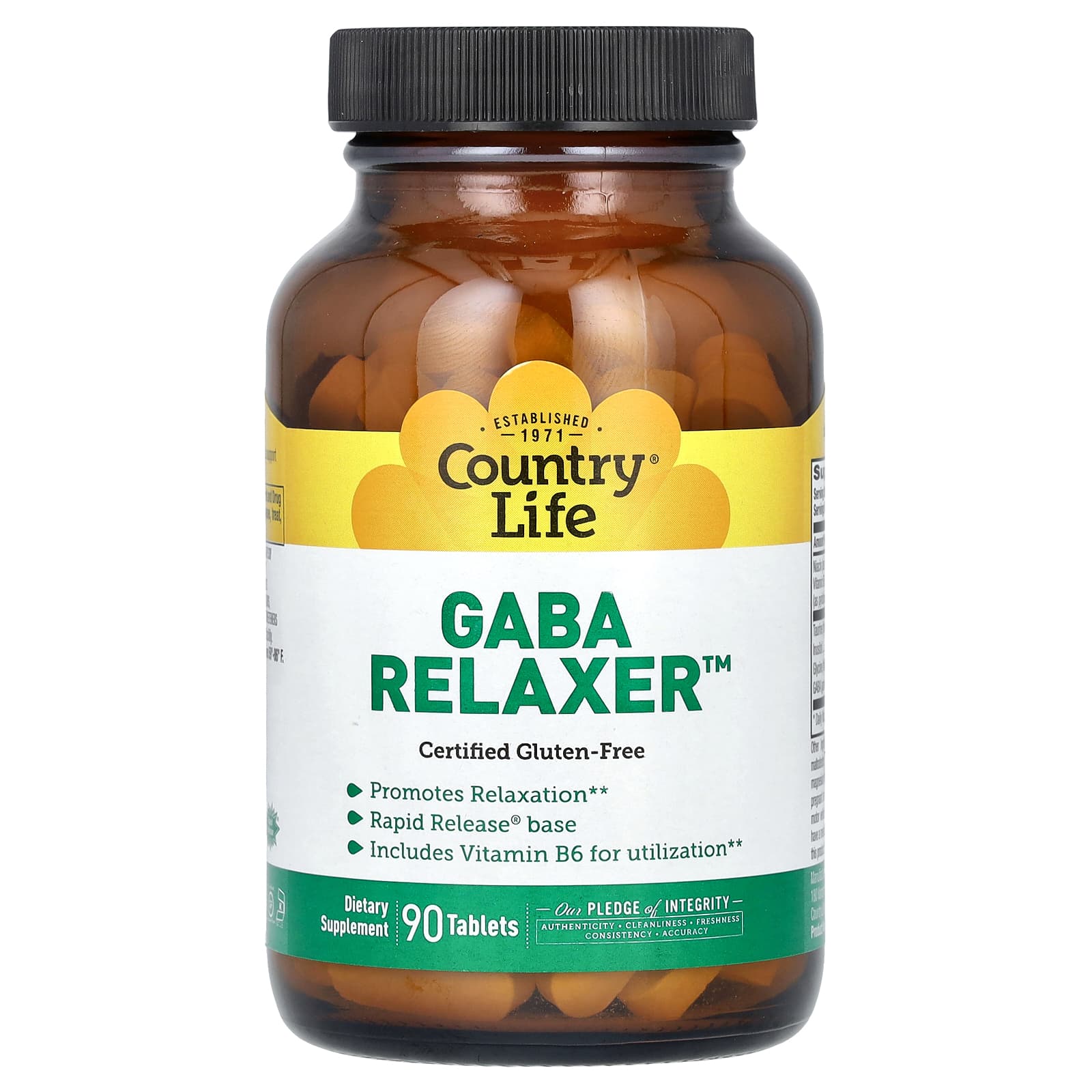Country Life GABA Relaxer – 90 comprimés — Tunisie