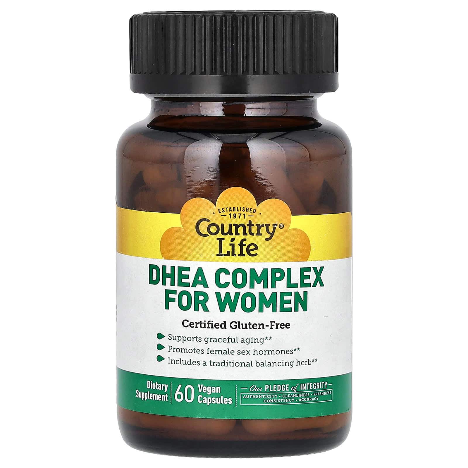 Country Life DHEA Complex for Women – 60 gélules véganes — Tunisie