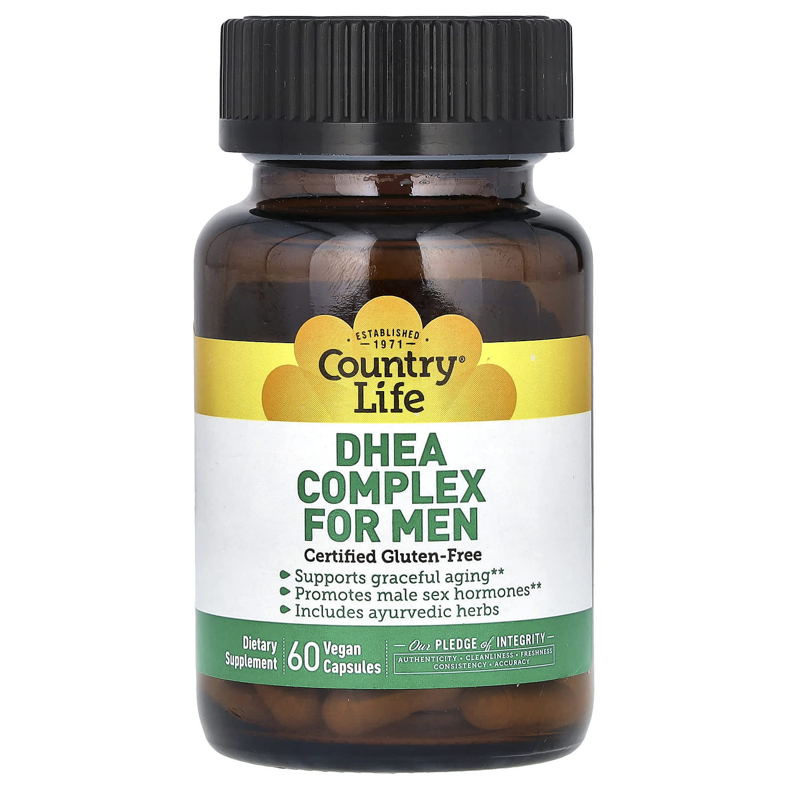 Country Life DHEA Complex for Men – 60 gélules véganes — Tunisie