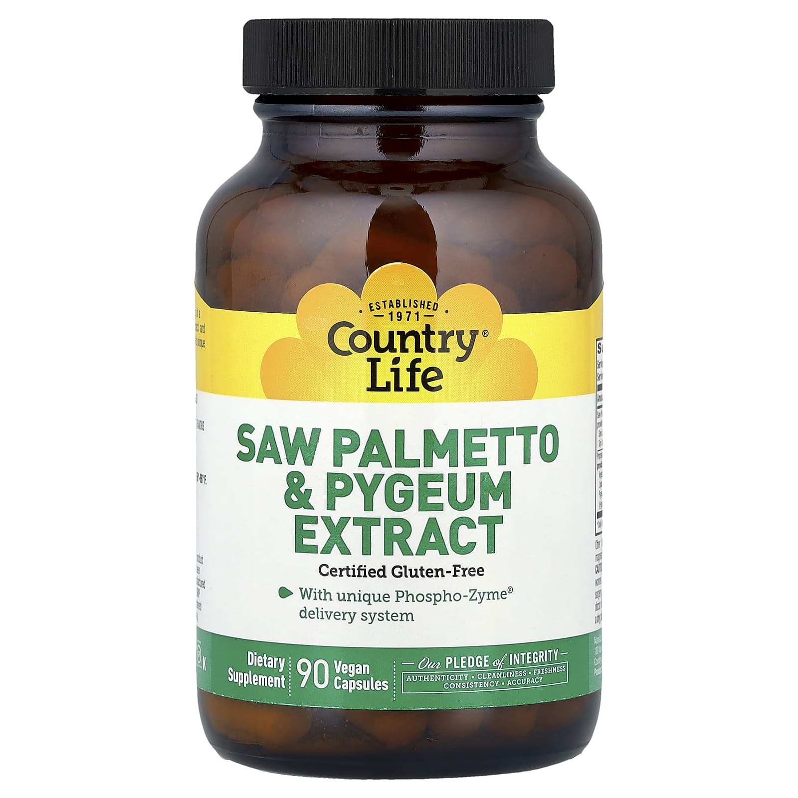 Country Life Saw Palmetto & Pygeum Extract – 90 gélules véganes — Tunisie
