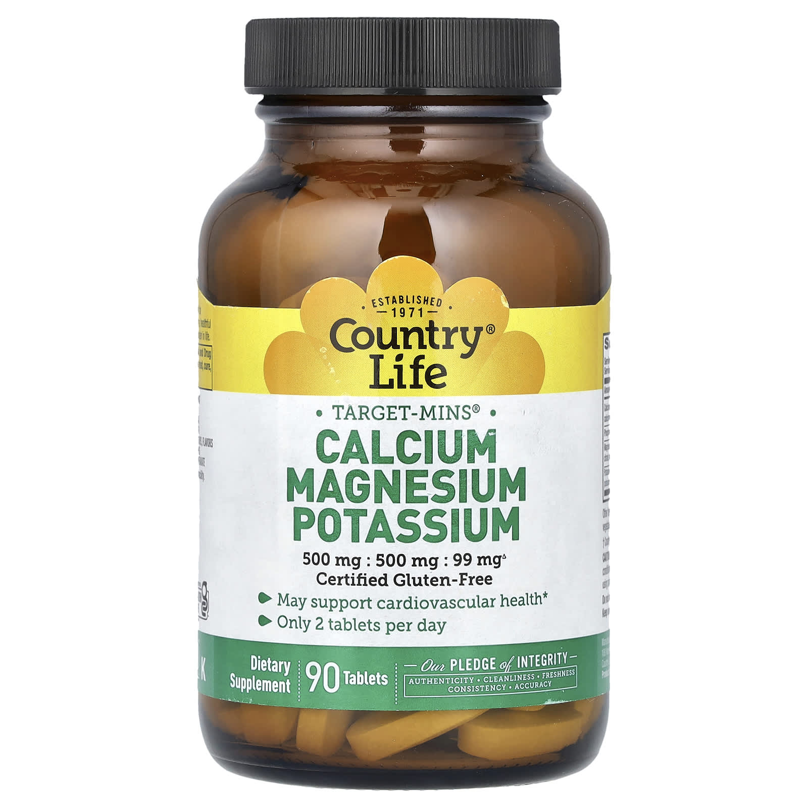 Country Life Target-Mins, Calcium Magnesium Potassium – 90 comprimé — Tunisie