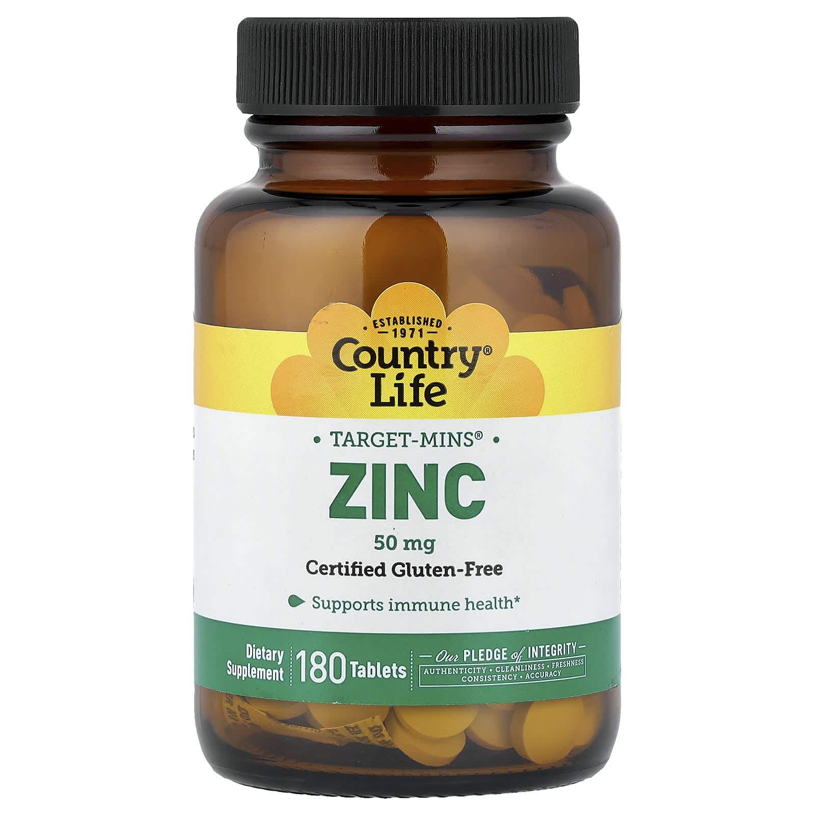 Country Life Target-Mins, Zinc – 180 comprimés — Tunisie