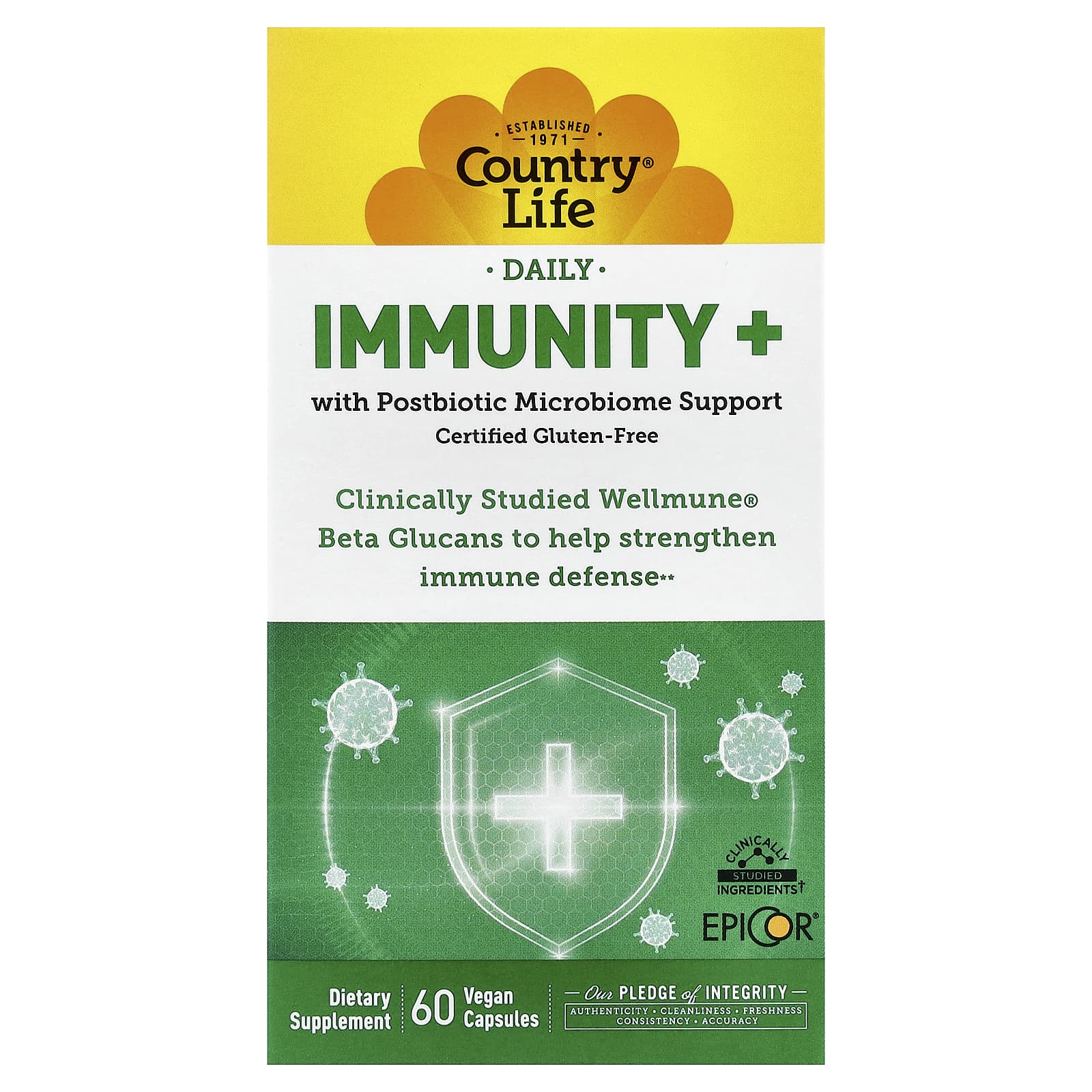 Country Life Daily, Immunity+ – 60 gélules véganes — Tunisie