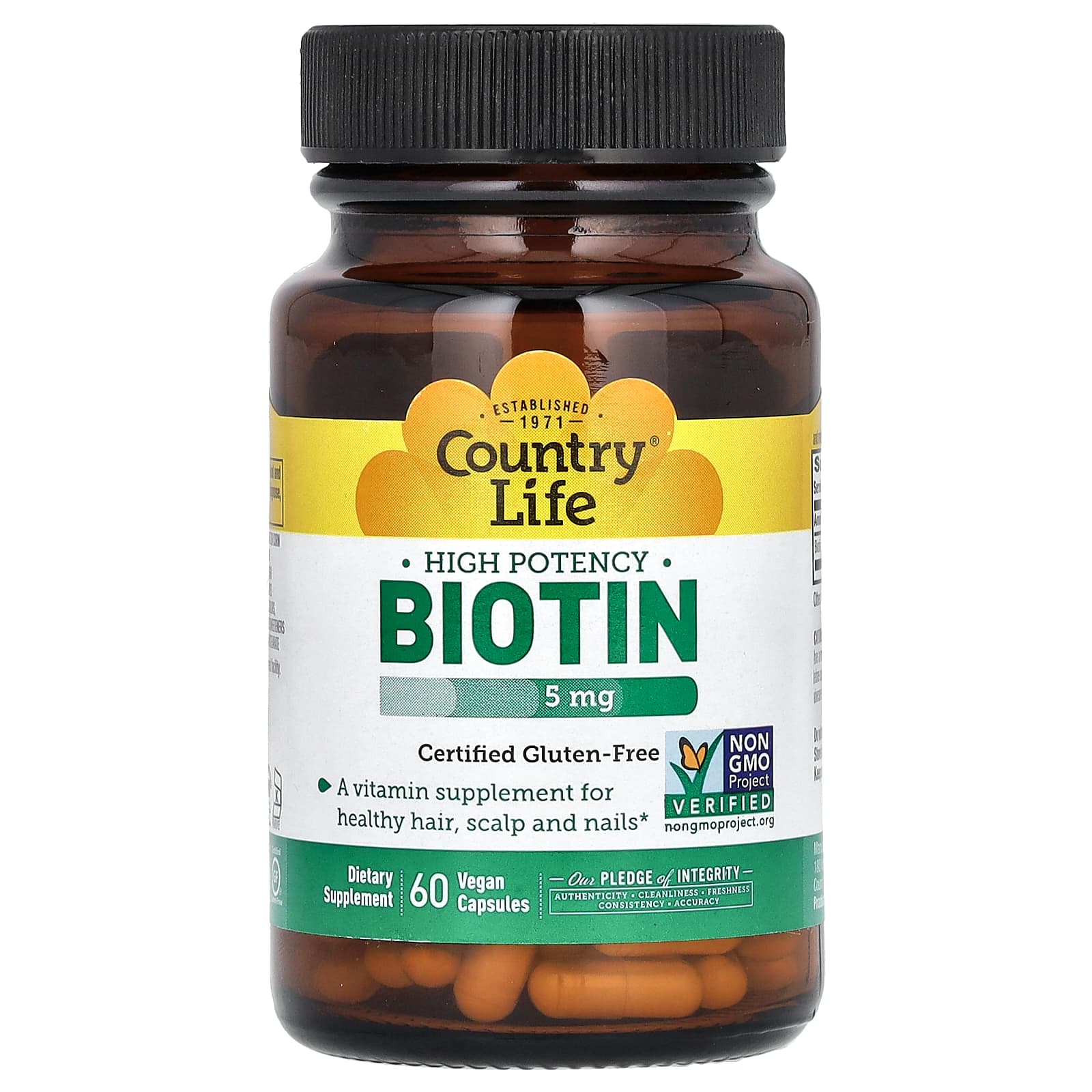 Country Life High Potency Biotin – 60 gélules véganes — Tunisie