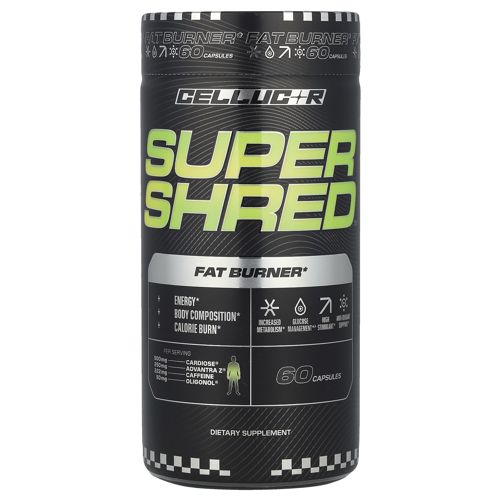 C4 / Cellucor Super Shred, Fat Burner – 60 gélules — Tunisie