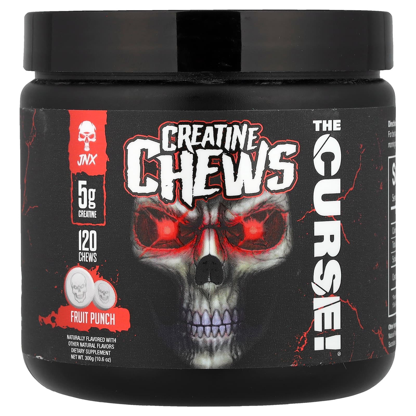 JNX Sports The Curse!, Creatine Chews, 120 Chews – Fruit Punch — Tunisie