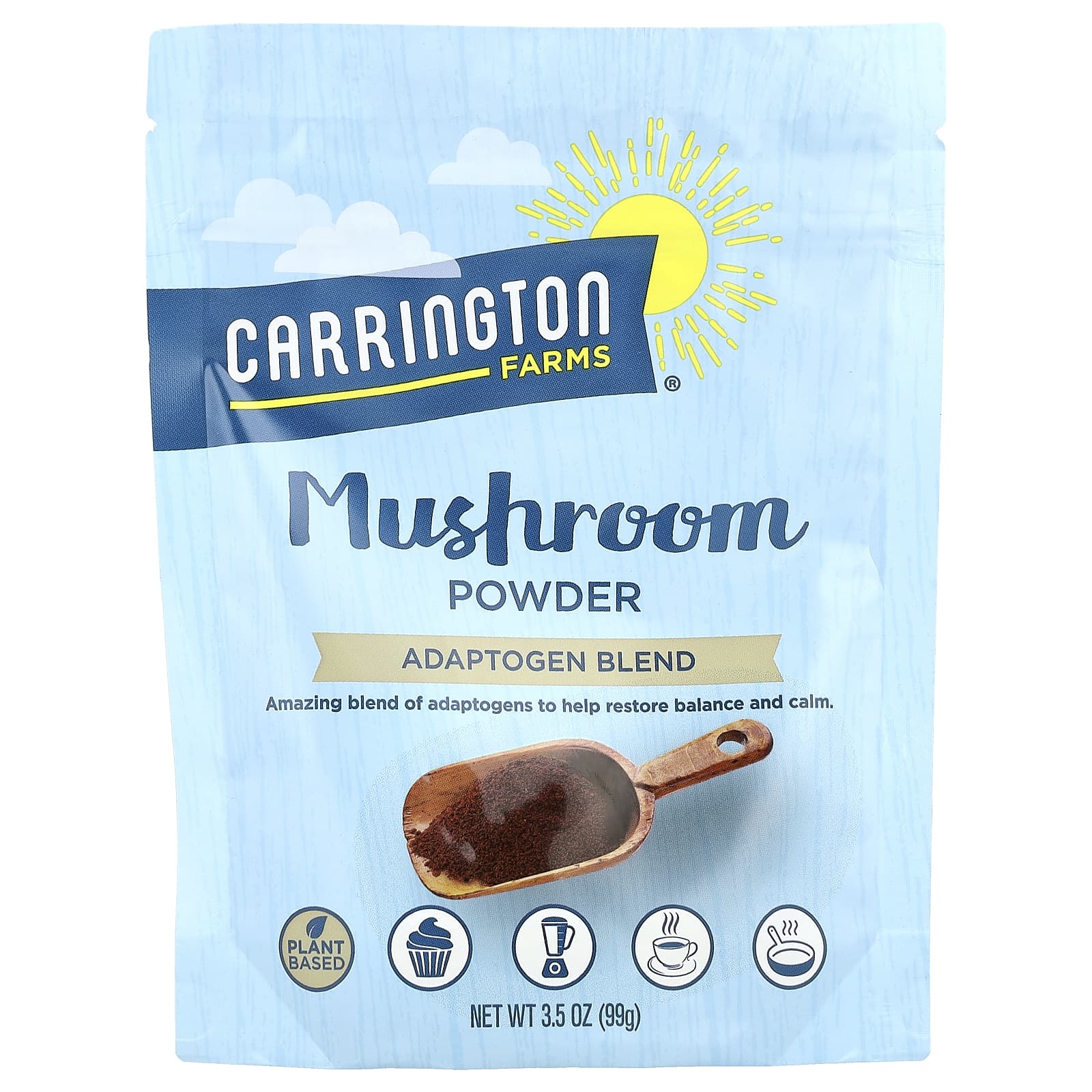 Carrington Farms Mushroom Powder, Adaptogen Blend – 99 g — Tunisie