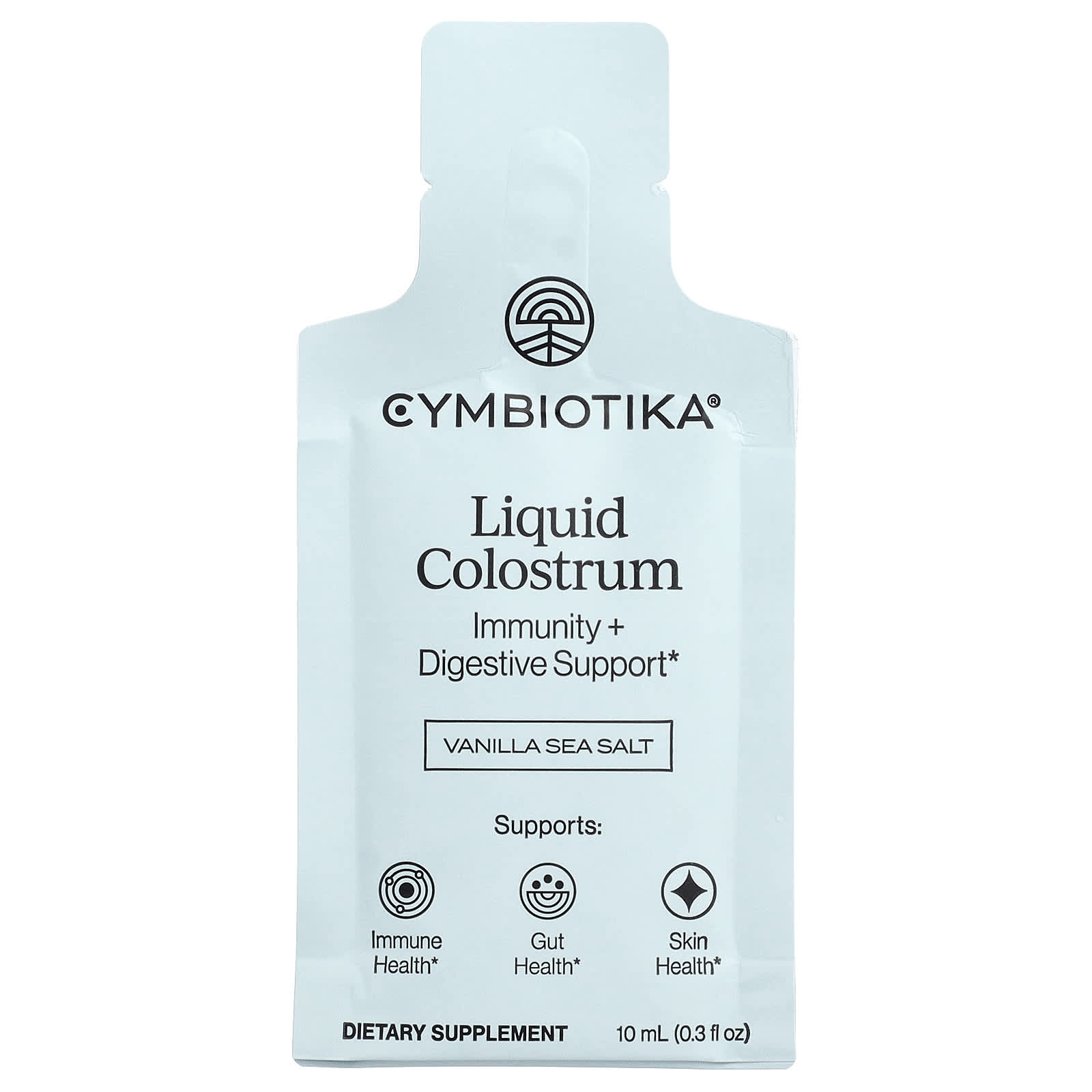 Cymbiotika Liquid Colostrum – Vanilla Sea Salt – 10 ml — étiquette 1