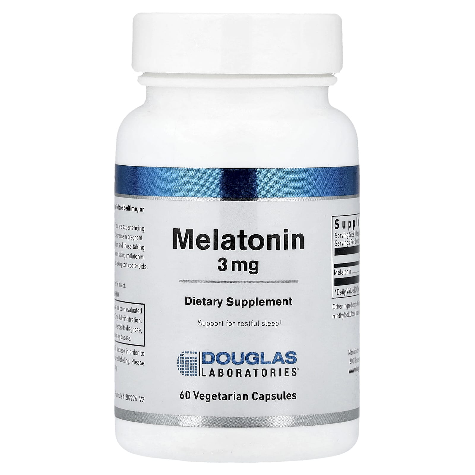 Douglas Laboratories Melatonin – 60 gélules végétales — Tunisie